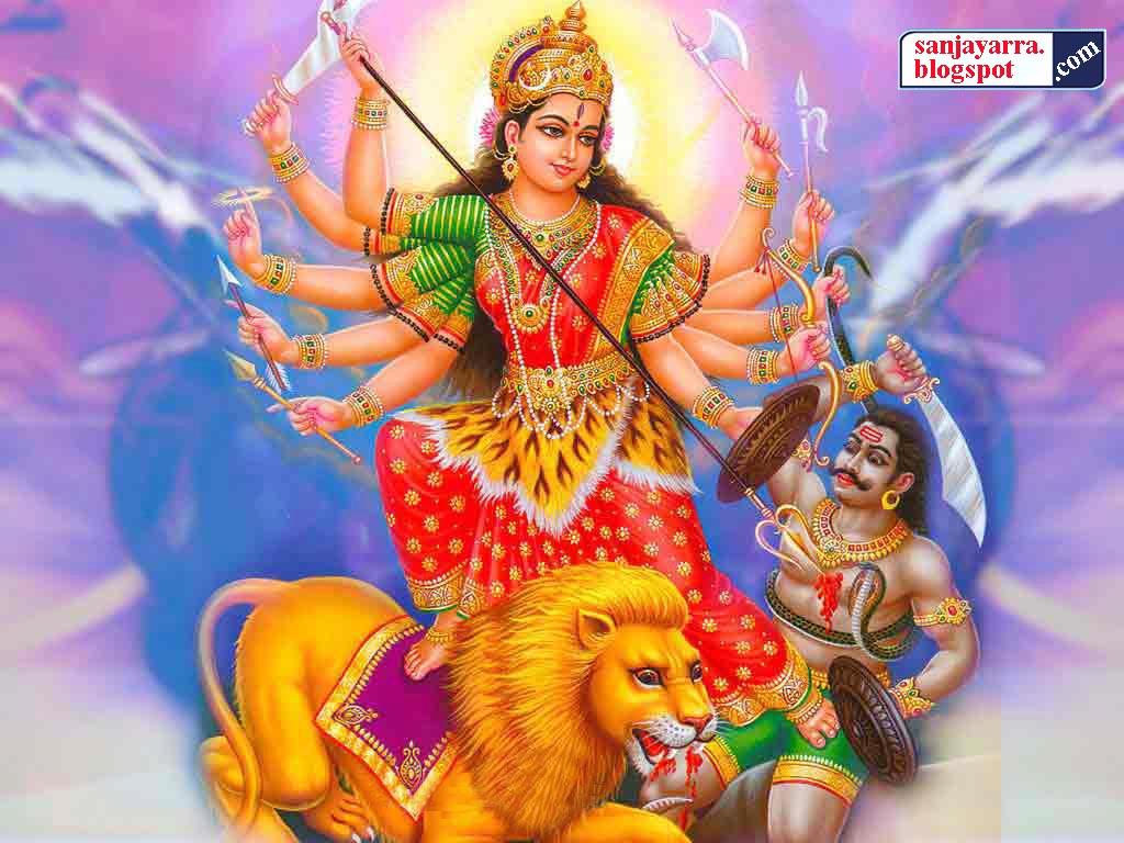 Durga Maa Live Wallpaper Mahishasura Mardini Devi