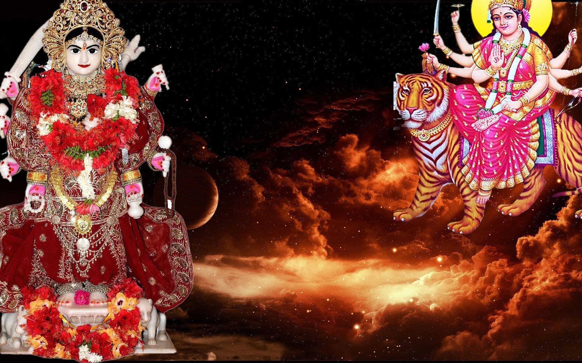 Maa Durga 3D Wallpaper Download Free Fire Wallpaper HD