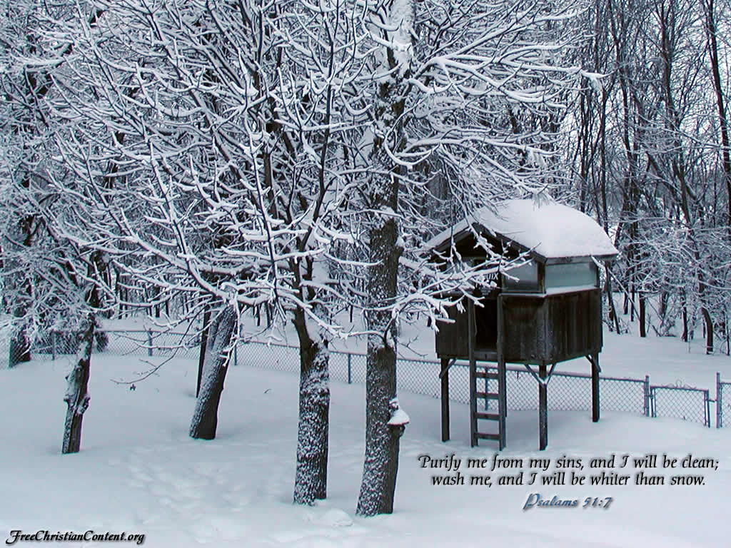 Free download Bible Verse with Snow [1024x768] for your Desktop