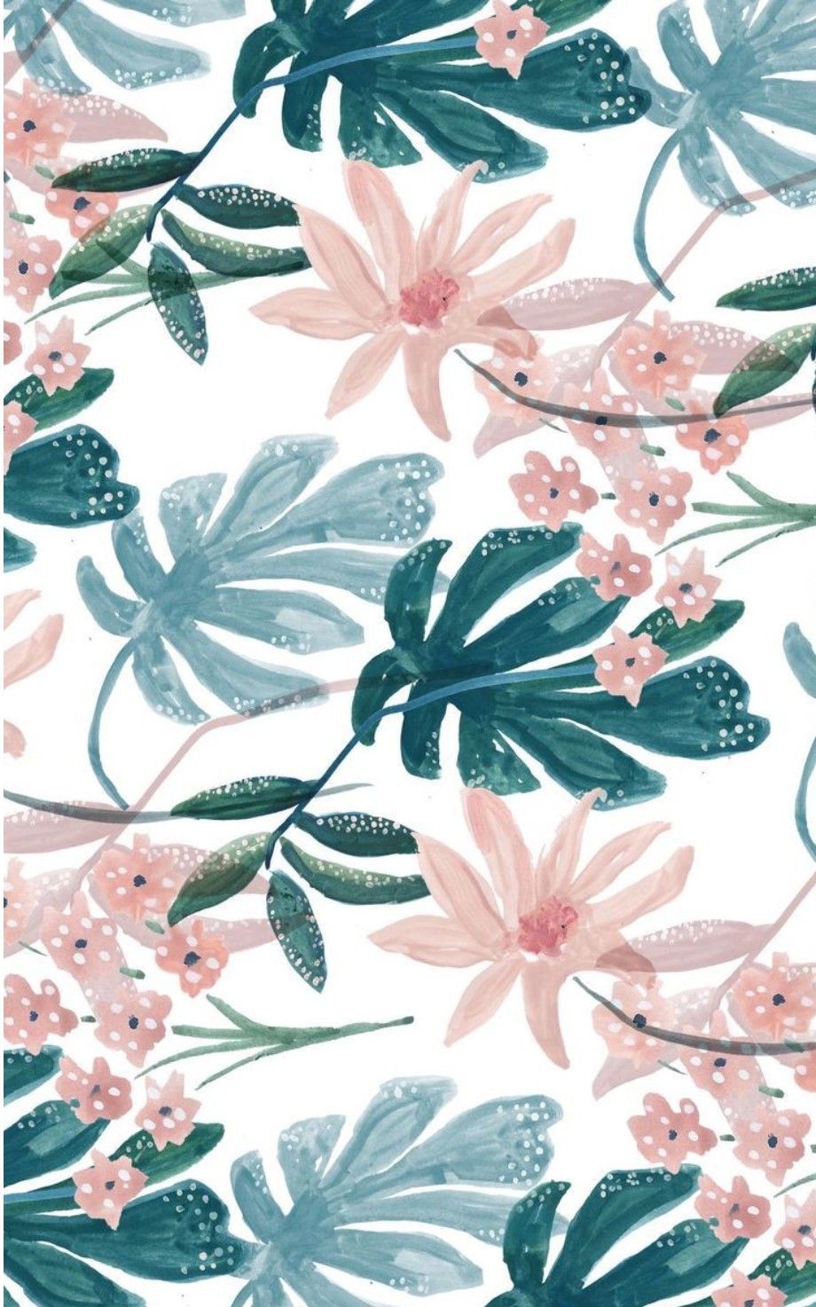 Summer floral wallpaper. Tropical wallpaper, Floral wallpaper
