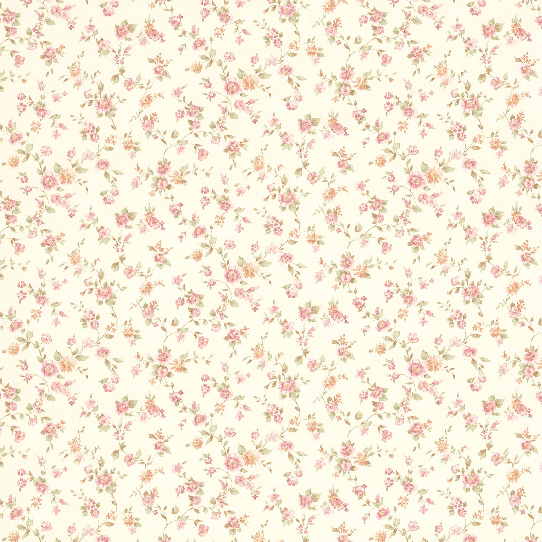 Бумага для скрапбукинга с мелкими цветами