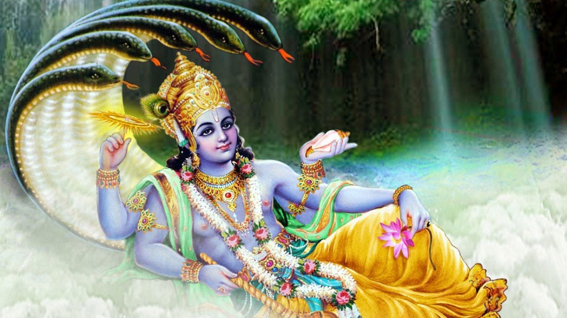 Lord Vishnu HD Wallpaper 1080p For Desktop Vishnu