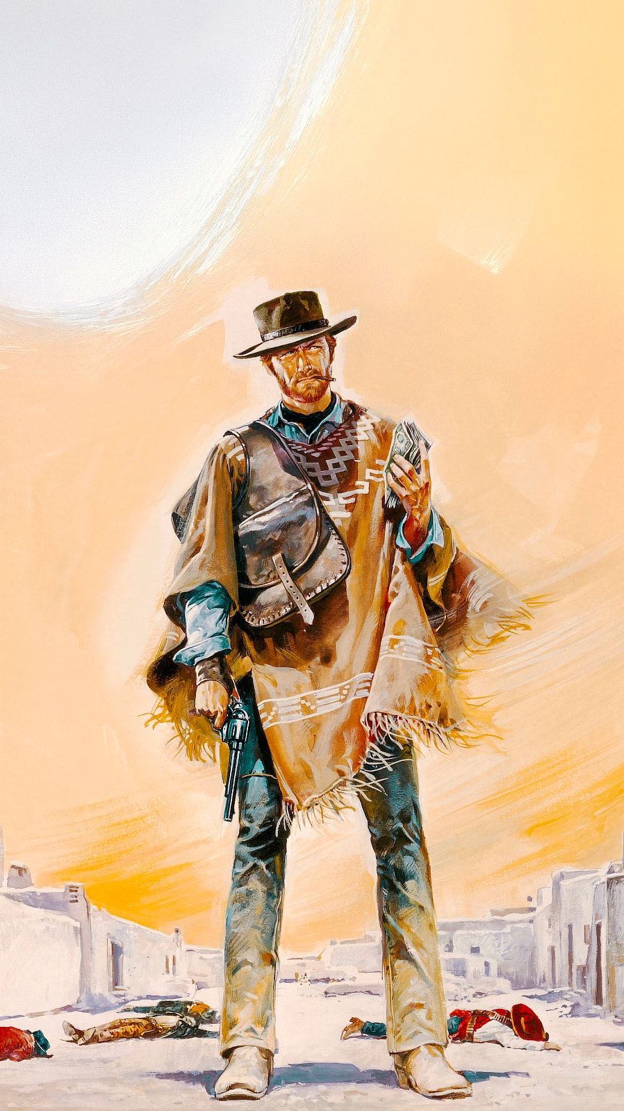 A Fistful of Dollars (1964) Phone Wallpaper. Moviemania. Western