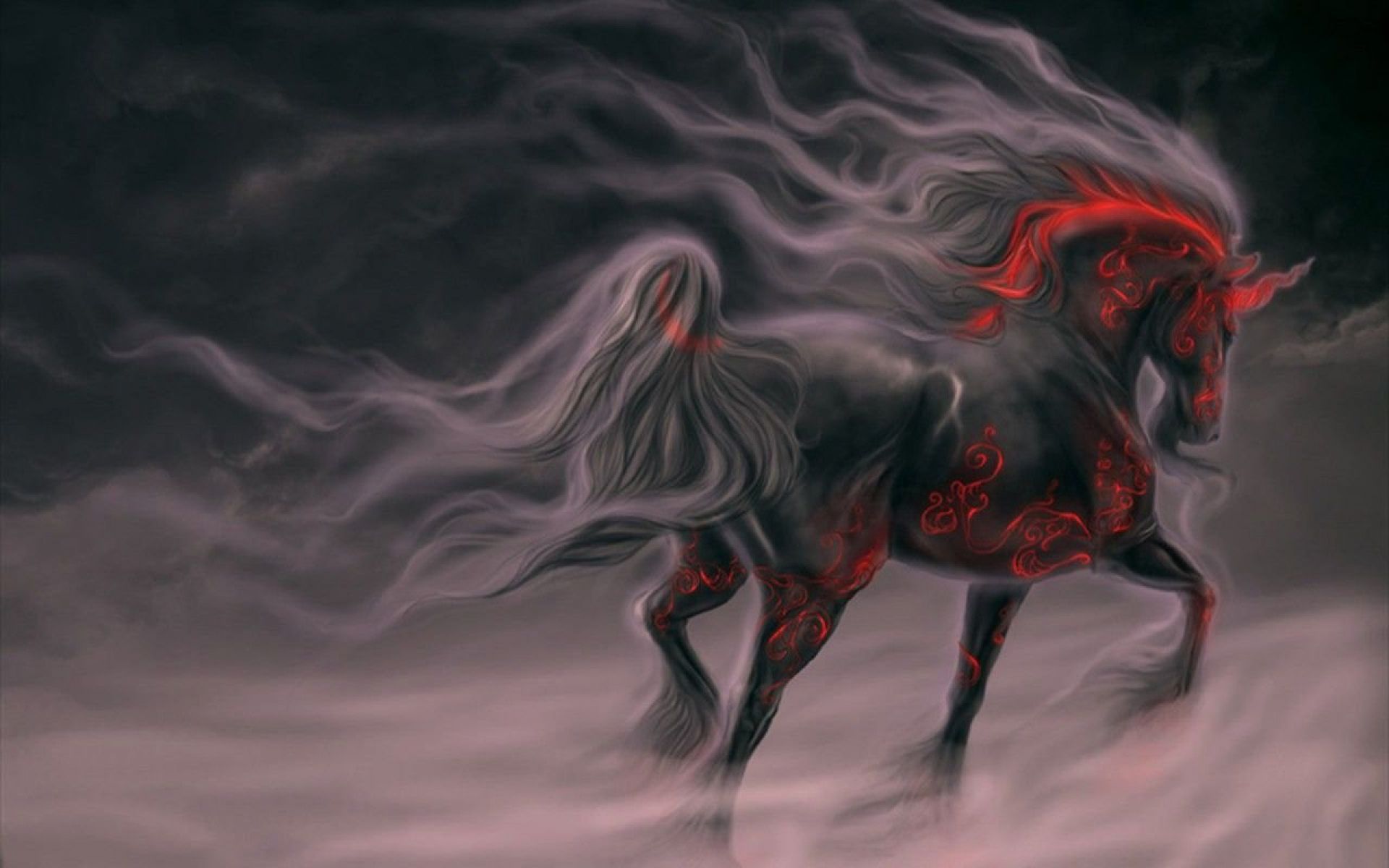 Evil Unicorn. Horse wallpaper, Evil unicorn, Art