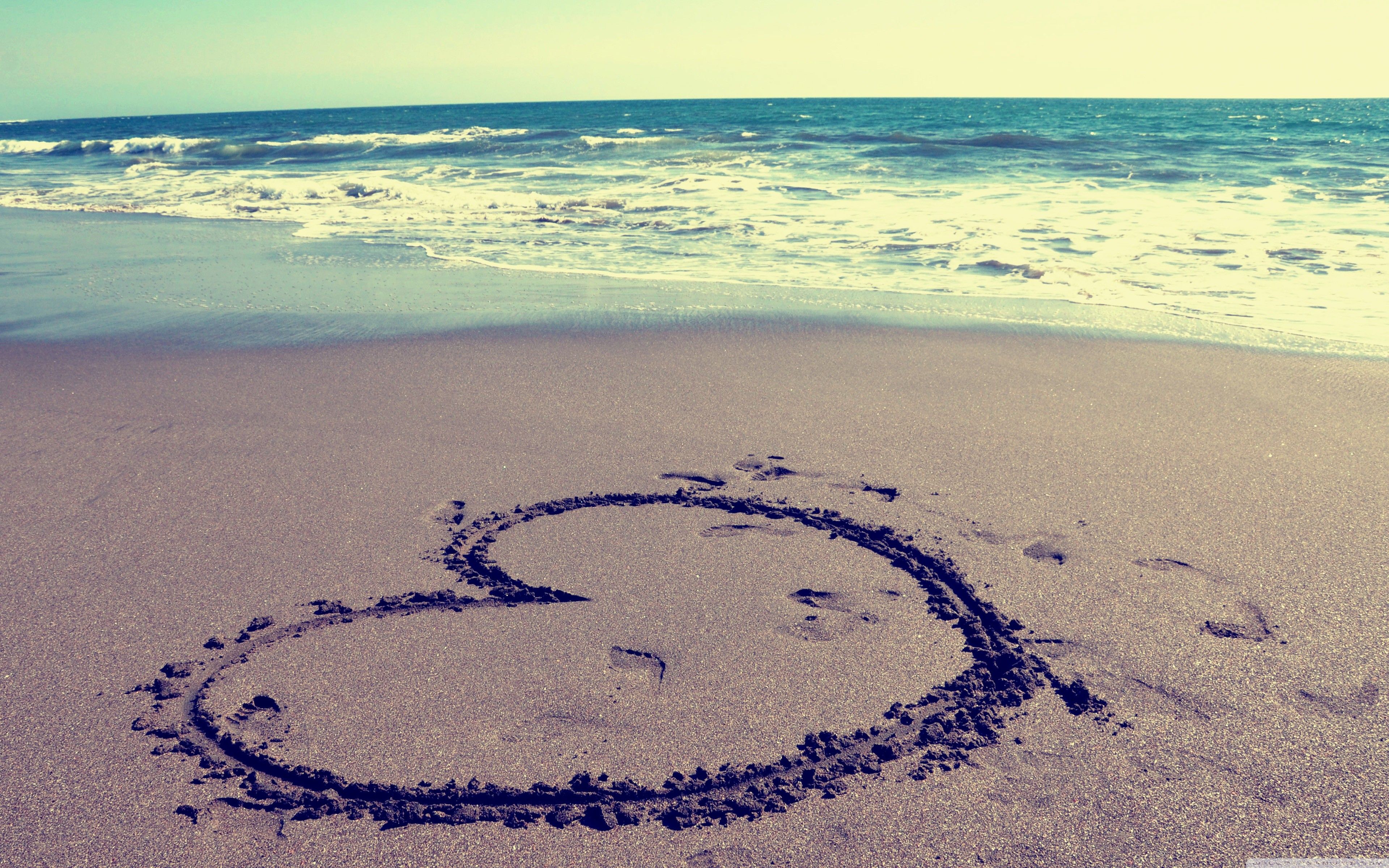 love, hearts, beaches wallpaper