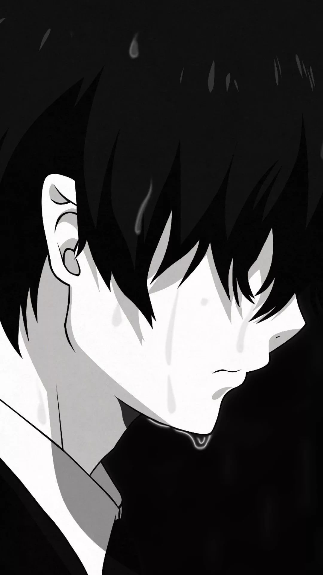 Sad Anime iPhone Wallpaper
