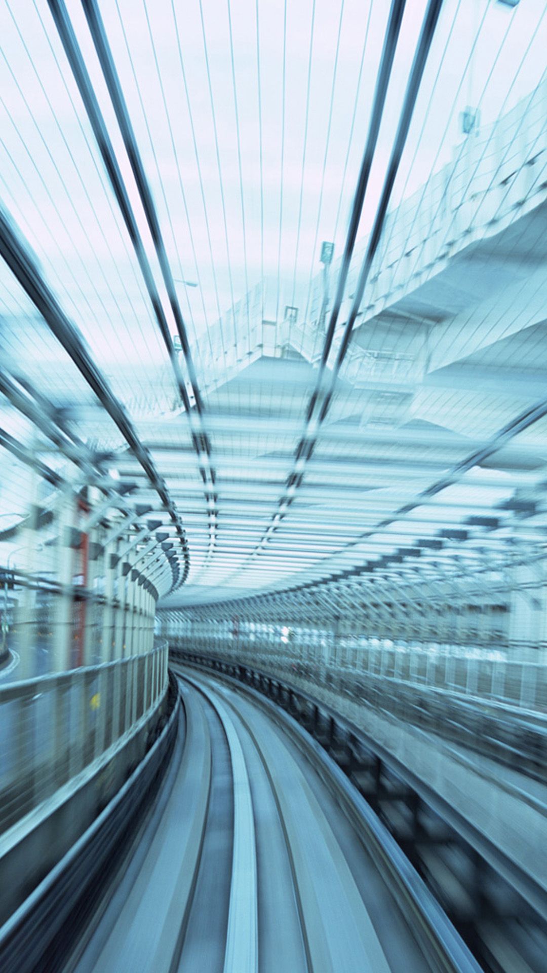 Urban Rail Glass Android Wallpaper free download