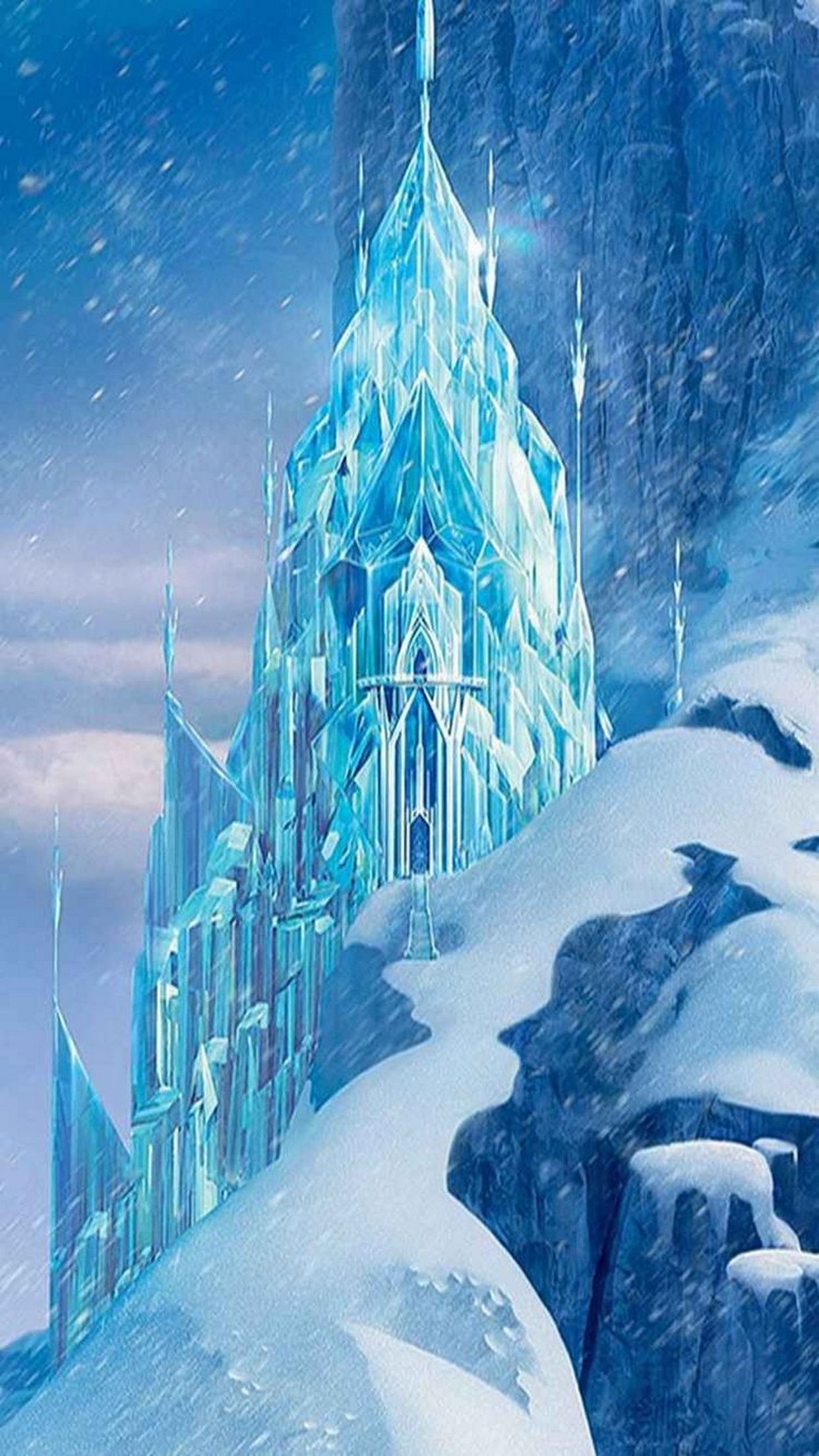 iPhone wallpaper 15. Frozen wallpaper, Frozen castle, Elsa castle