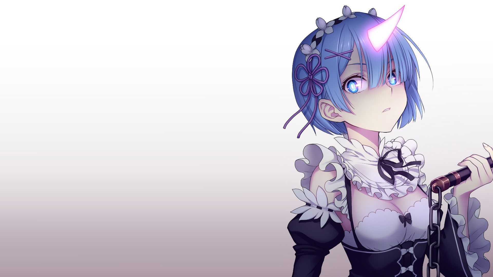 Blue haired female anime character illustration, Anime, Re:ZERO