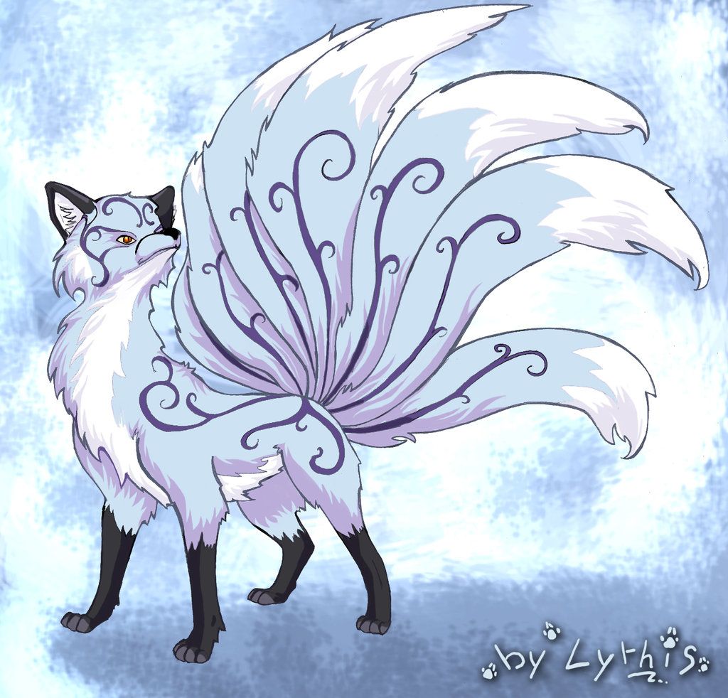 HD wallpaper anime fox girl shy expression animal ear white hair blue  eyes  Wallpaper Flare