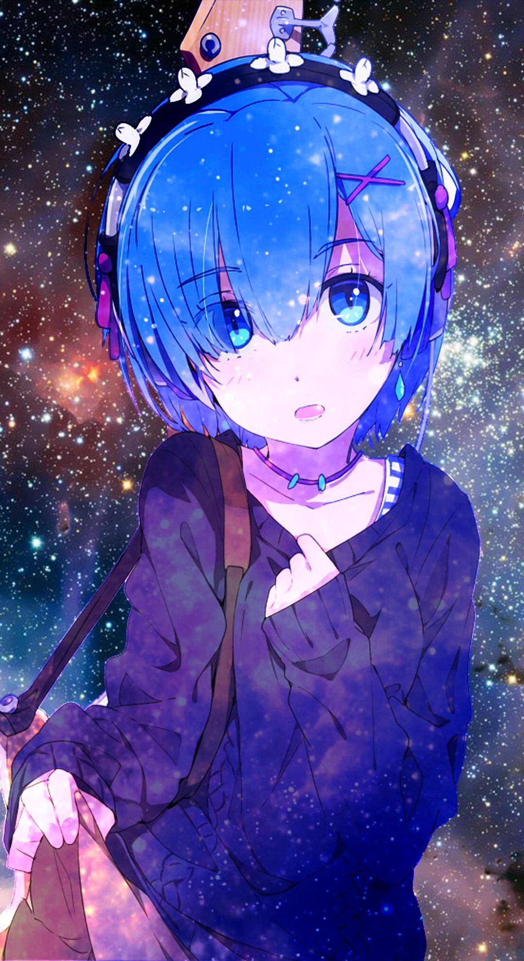Rem. Anime galaxy, Anime wallpaper iphone, Anime wallpaper