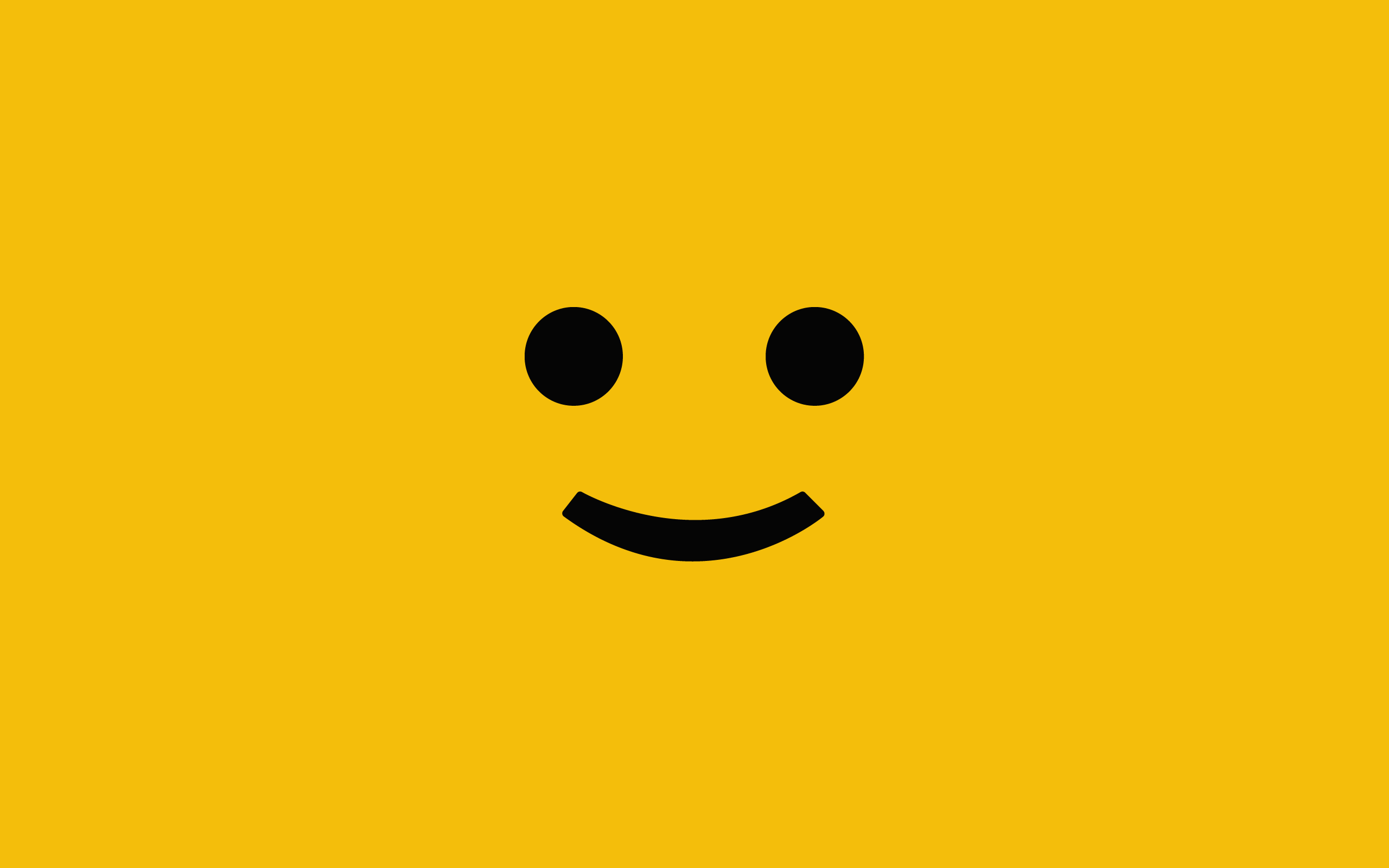 Download minimal smiley Yellow free high definition Wallpaper