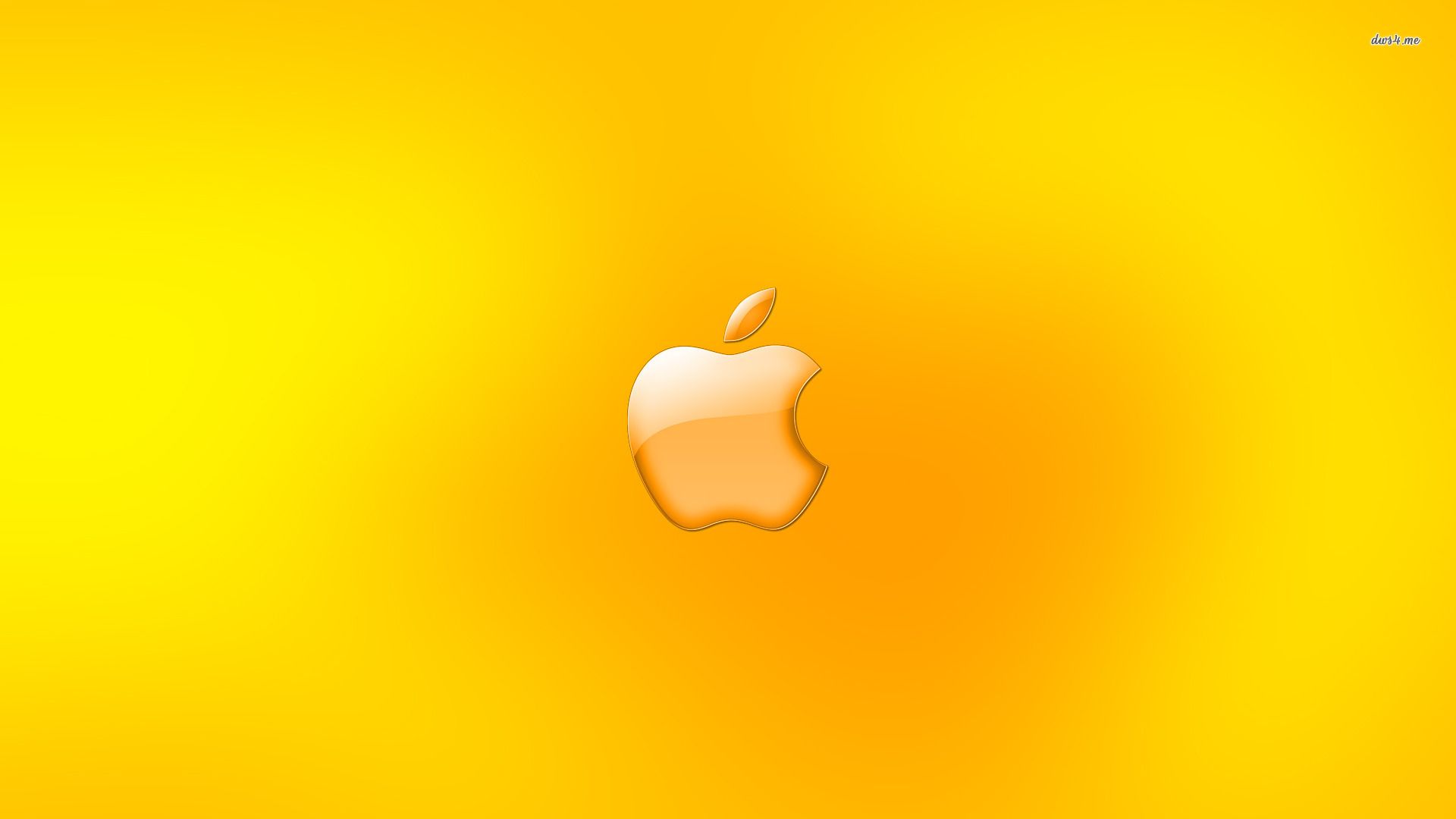Yellow Apple Logo wallpaper wallpaper