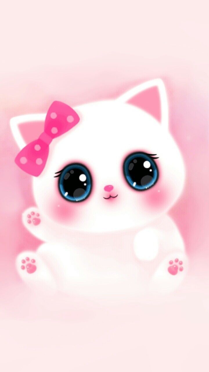 Pink Cute Girly Cat Melody iPhone Wallpaper. Cute girl wallpaper