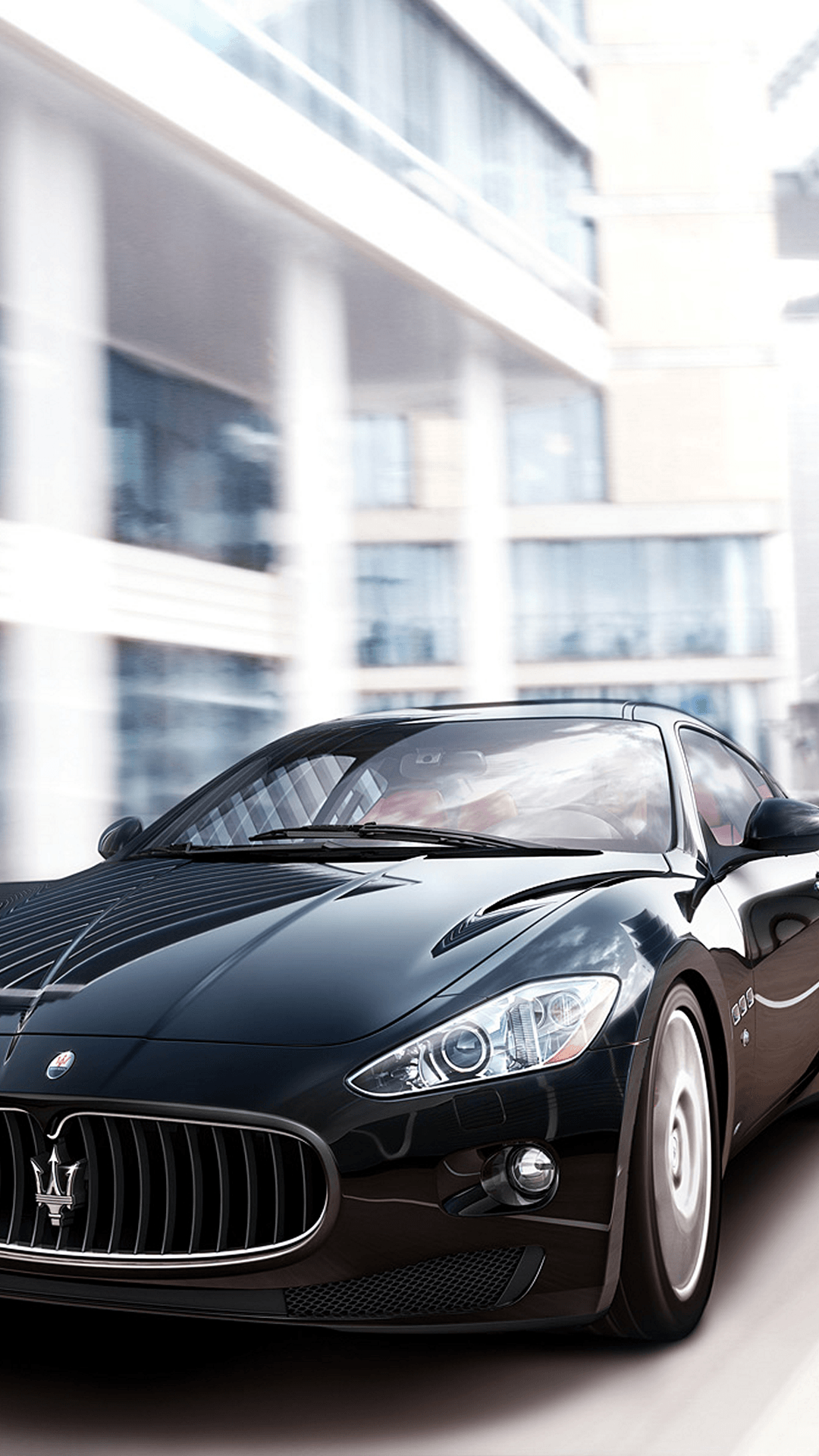 Maserati Granturismo S Black Android Wallpaper free download