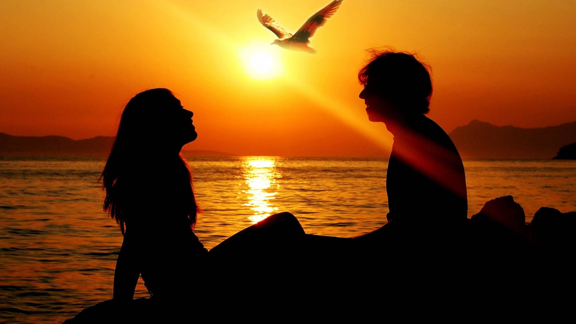 Romantic Love Couple Sunset HD Wallpaper « Romantic Love Songs All