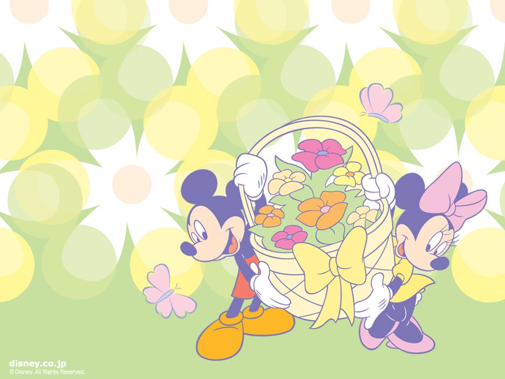 Mickey Mouse Easter Desktop Wallpaper