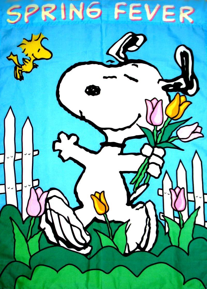 Snoopy Spring Desktop Wallpaper