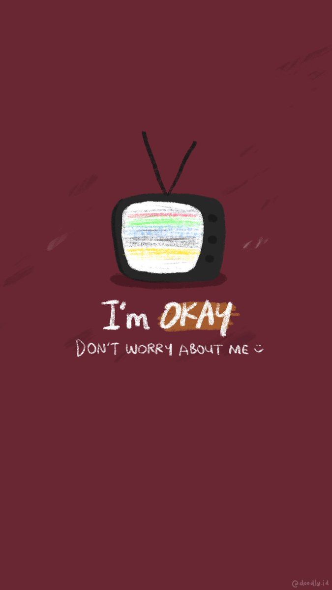 K POP DOODLE GOODS ☾ [FREE WALLPAPER] I'm OK