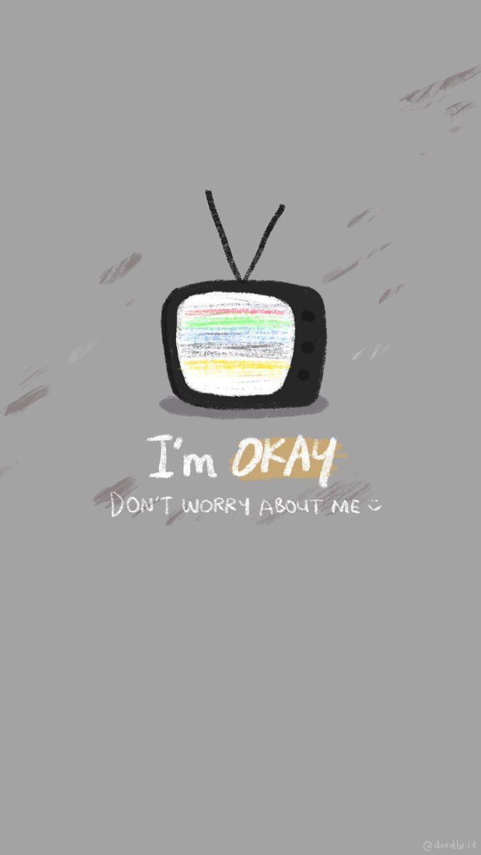 K POP DOODLE GOODS ☾ [FREE WALLPAPER] I'm OK