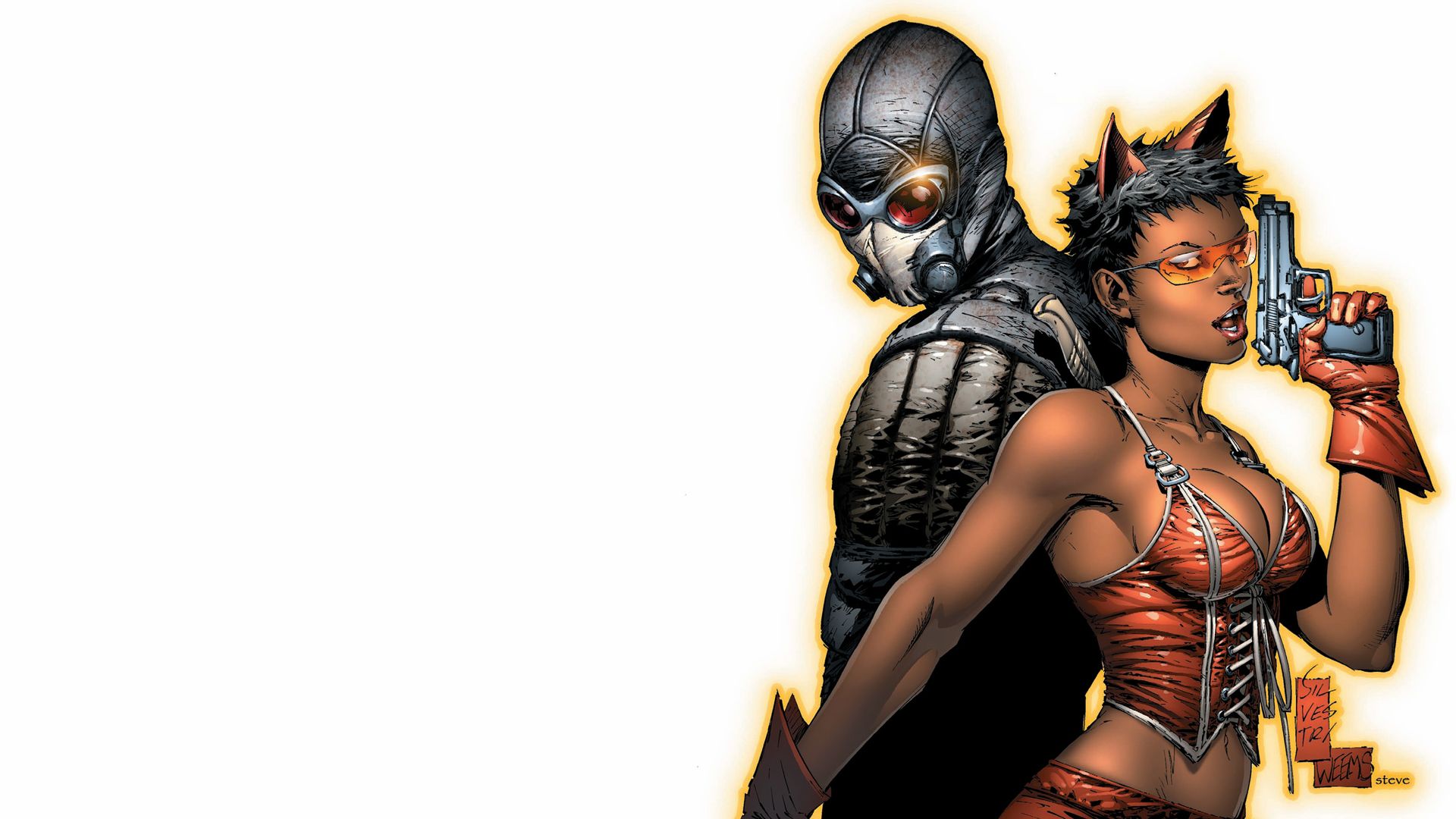 Wanted White Girls Guns Girl Gun Weapon Babe Sci Fi