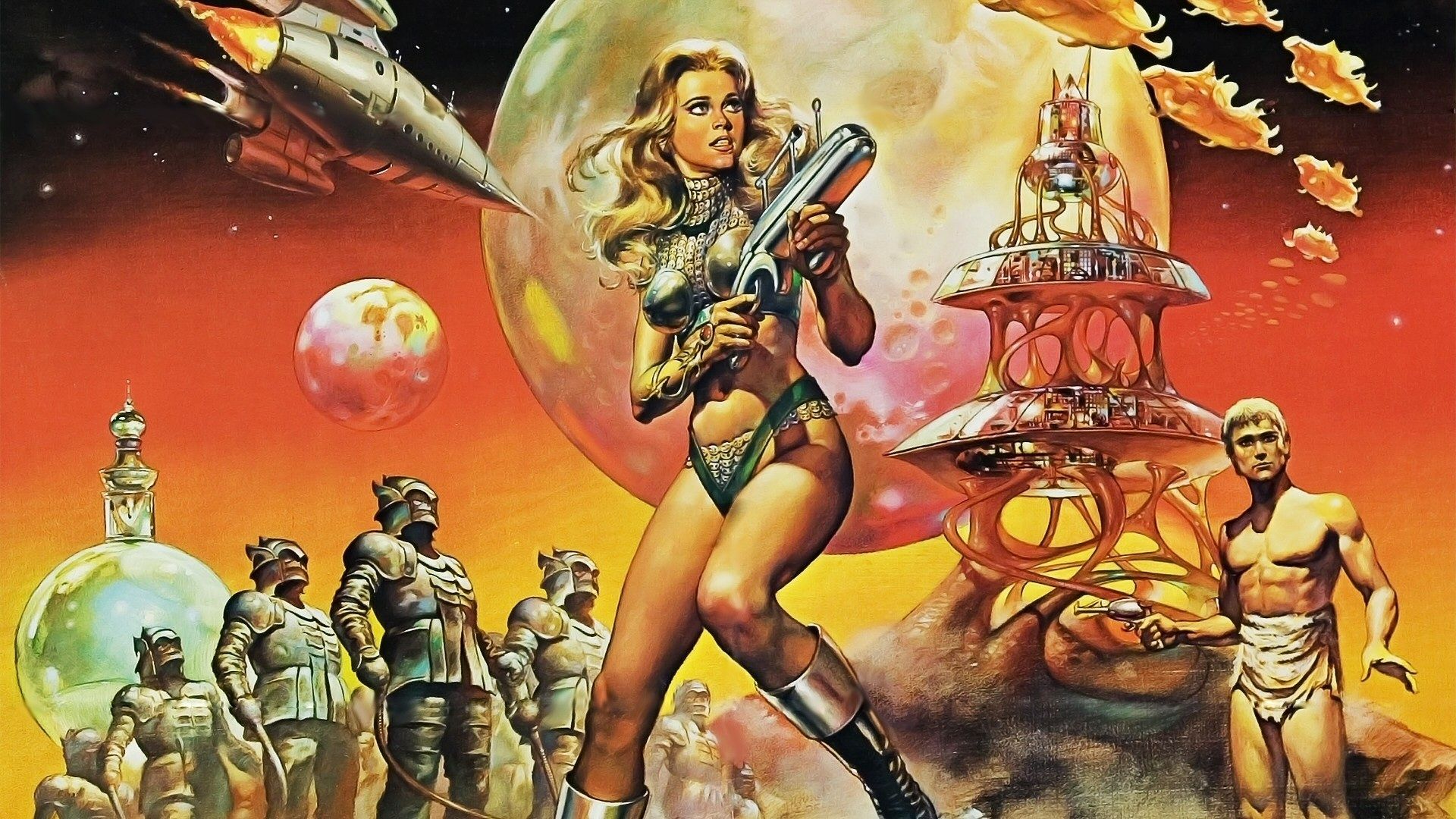 barbarella, Jane, Fonda, Movies, Sci fi, Futuristic, Warrior
