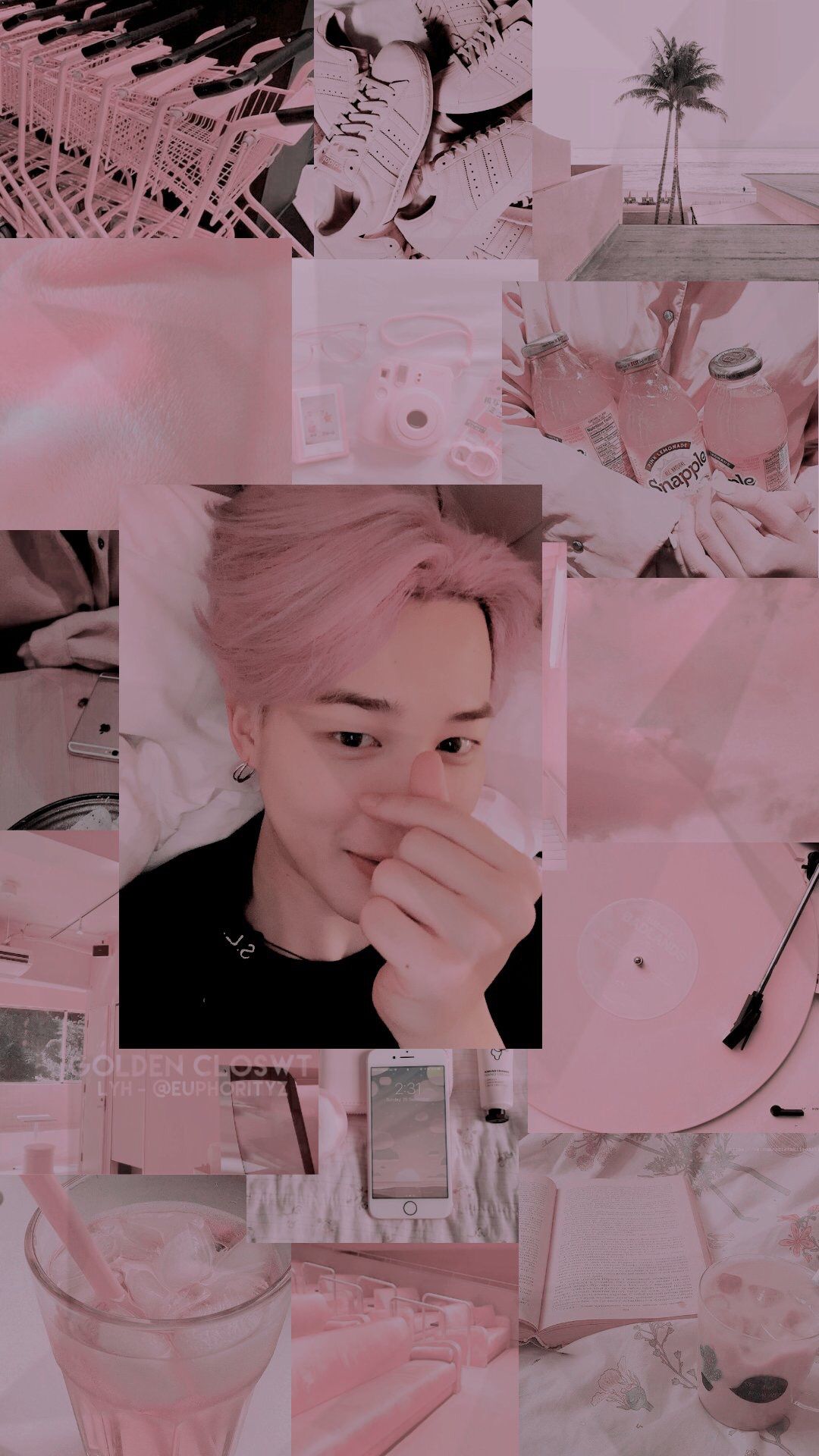 Jimin Aesthetic Pink Wallpapers - Wallpaper Cave