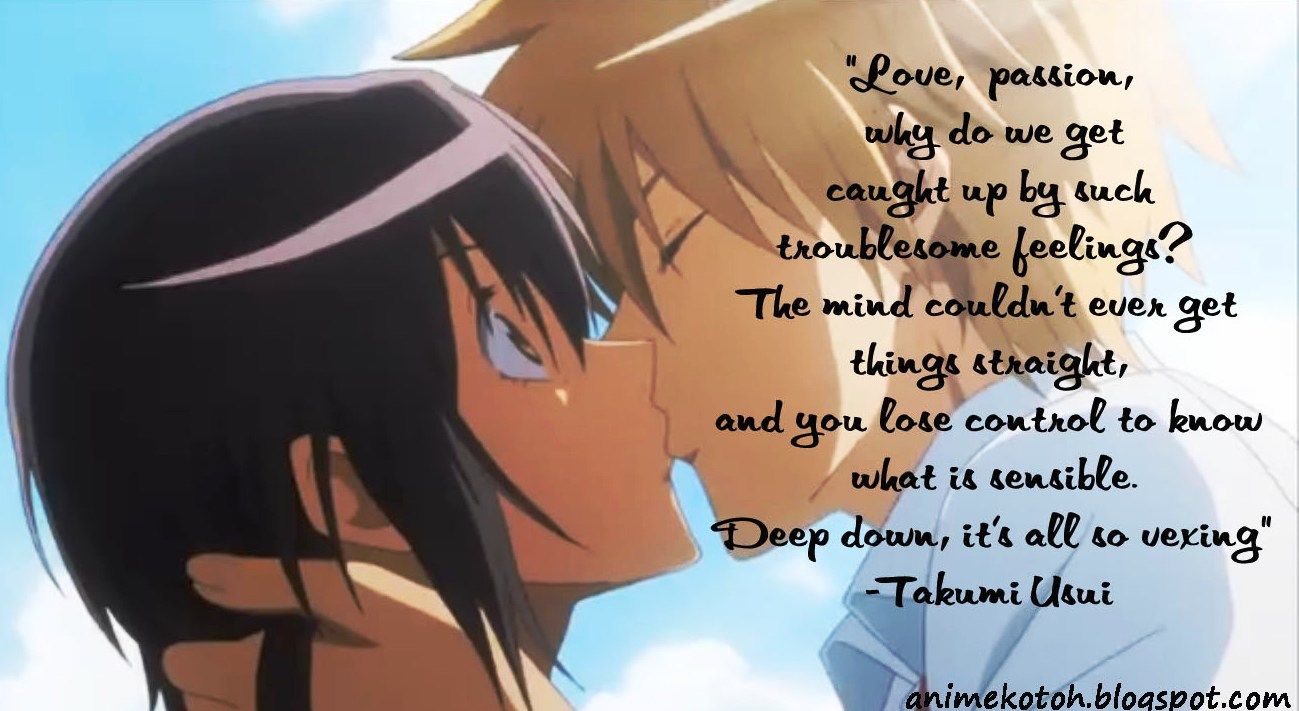 anime love quote wallpapers