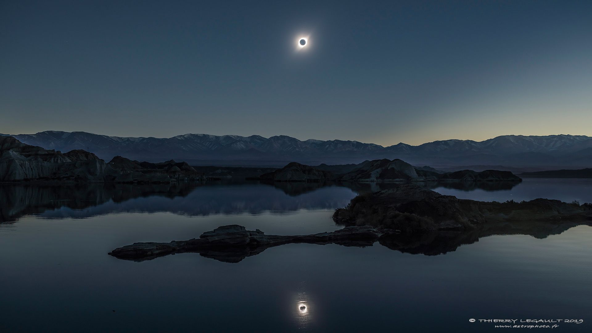 APOD: 2019 August 5 Total Solar Eclipse Reflected