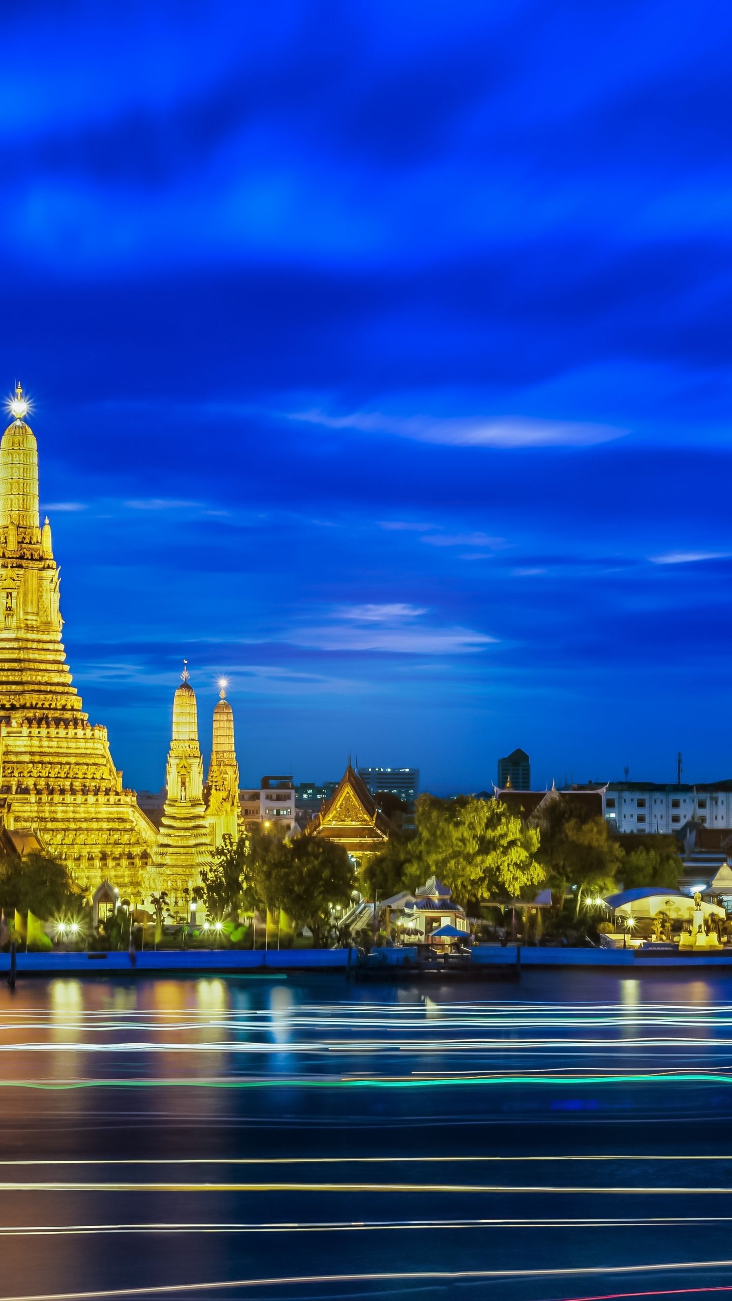 HD wallpaper Thailand temple architecture river night old building   Wallpaper Flare