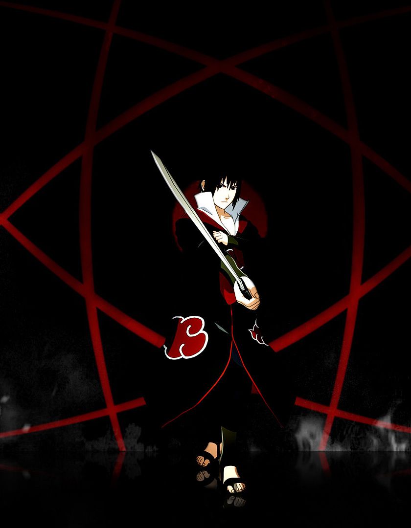 Download 840x1336 wallpaper naruto, dark, sasuke uchiha, iphone 5