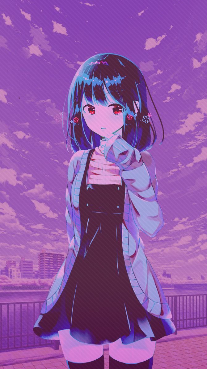 Aesthetic Anime Phone Girl Wallpapers - Wallpaper Cave