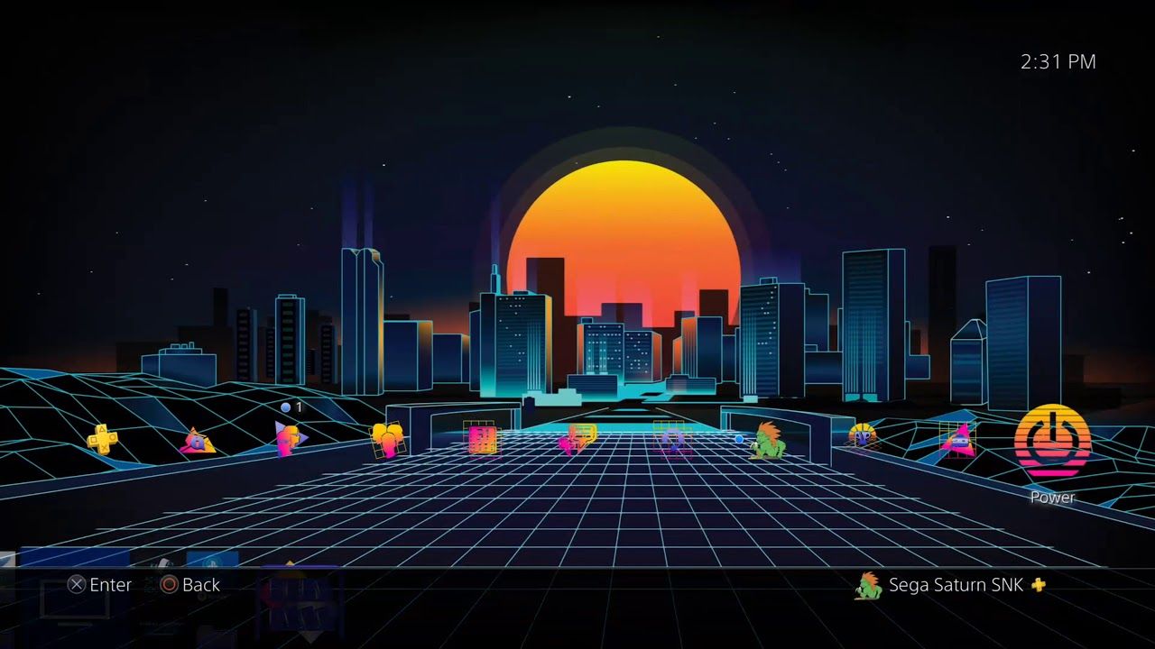 1980s Retro City Theme Playstation 4