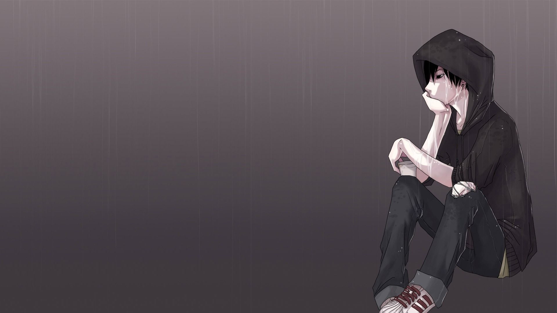 Awesome Anime Lonely Boy Wallpaper HD