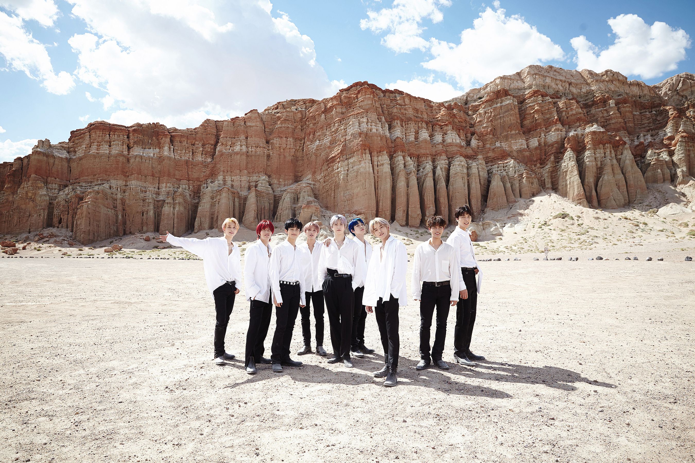 NCT 127 Talk Filming 'Highway to Heaven' Video in Mojave Desert