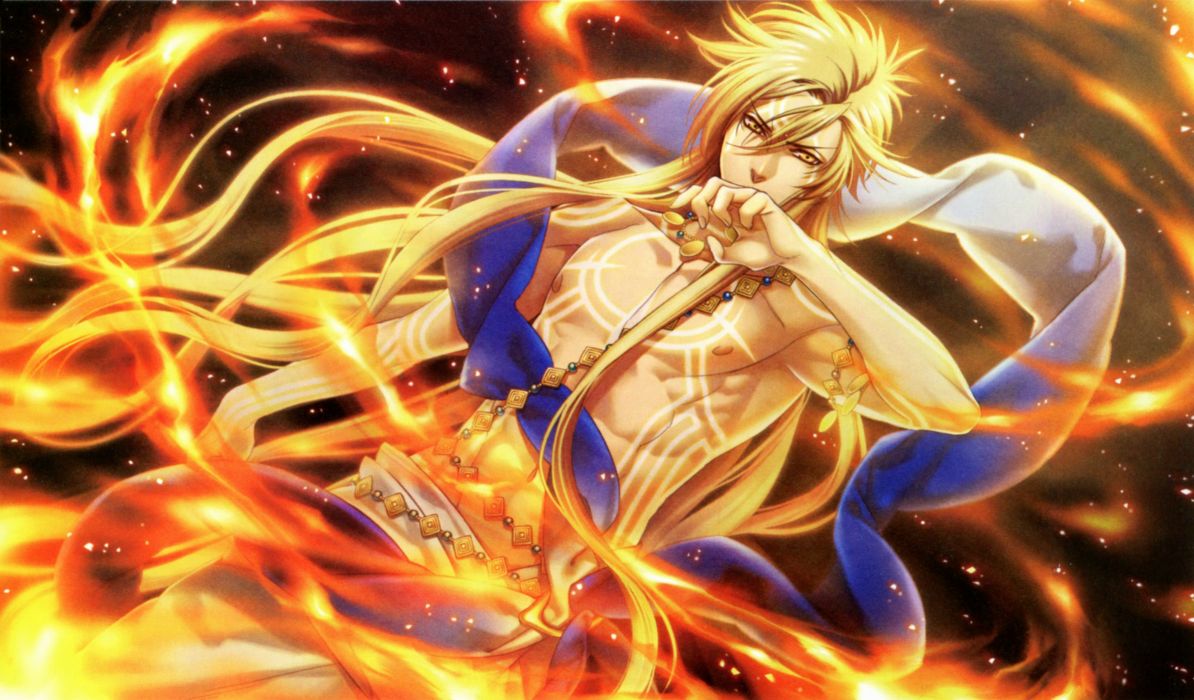 Kamigami no Asobi Apollo Agane Belea fantasy fire gods wallpaper