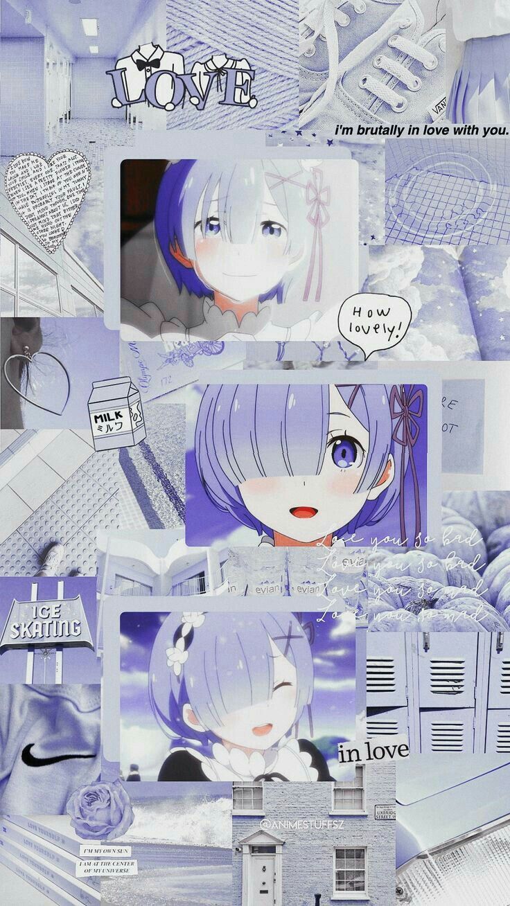 Re: zero; Rem. Aesthetic anime, Anime wallpaper, Cute anime pics
