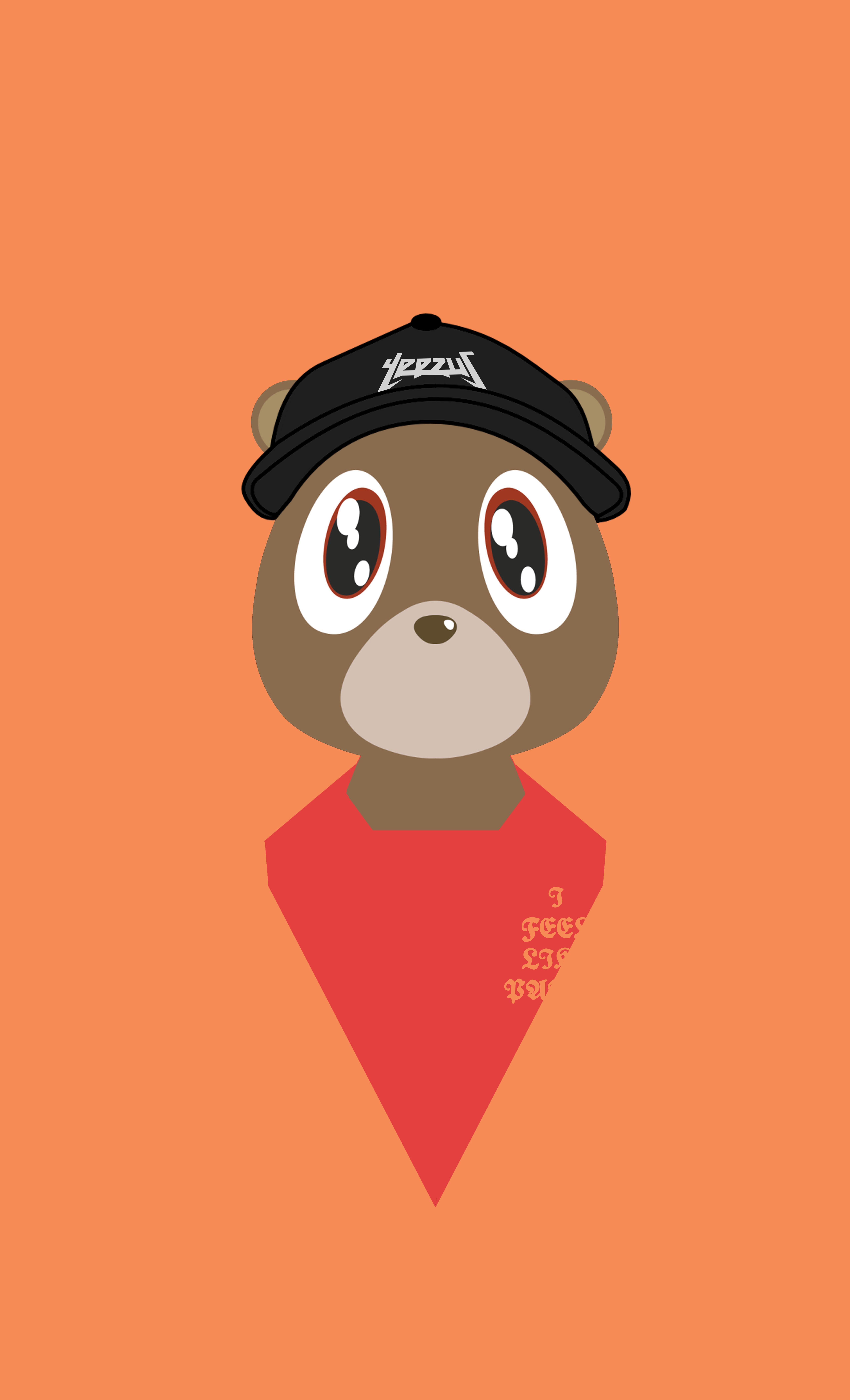 T.L.O.P. bear phone wallpaper « Kanye West
