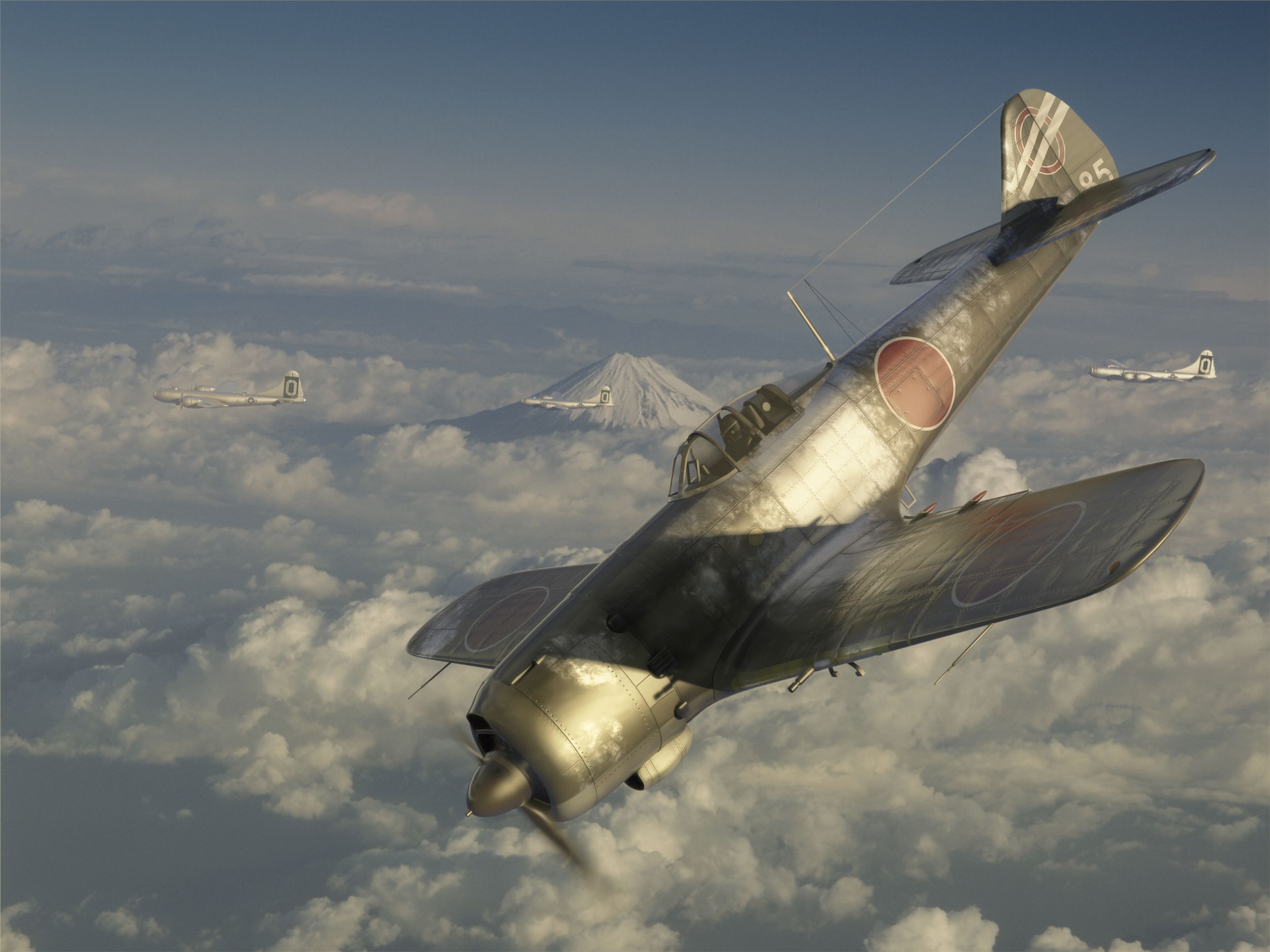 Download 2500x1875 World War II Planes Wallpaper