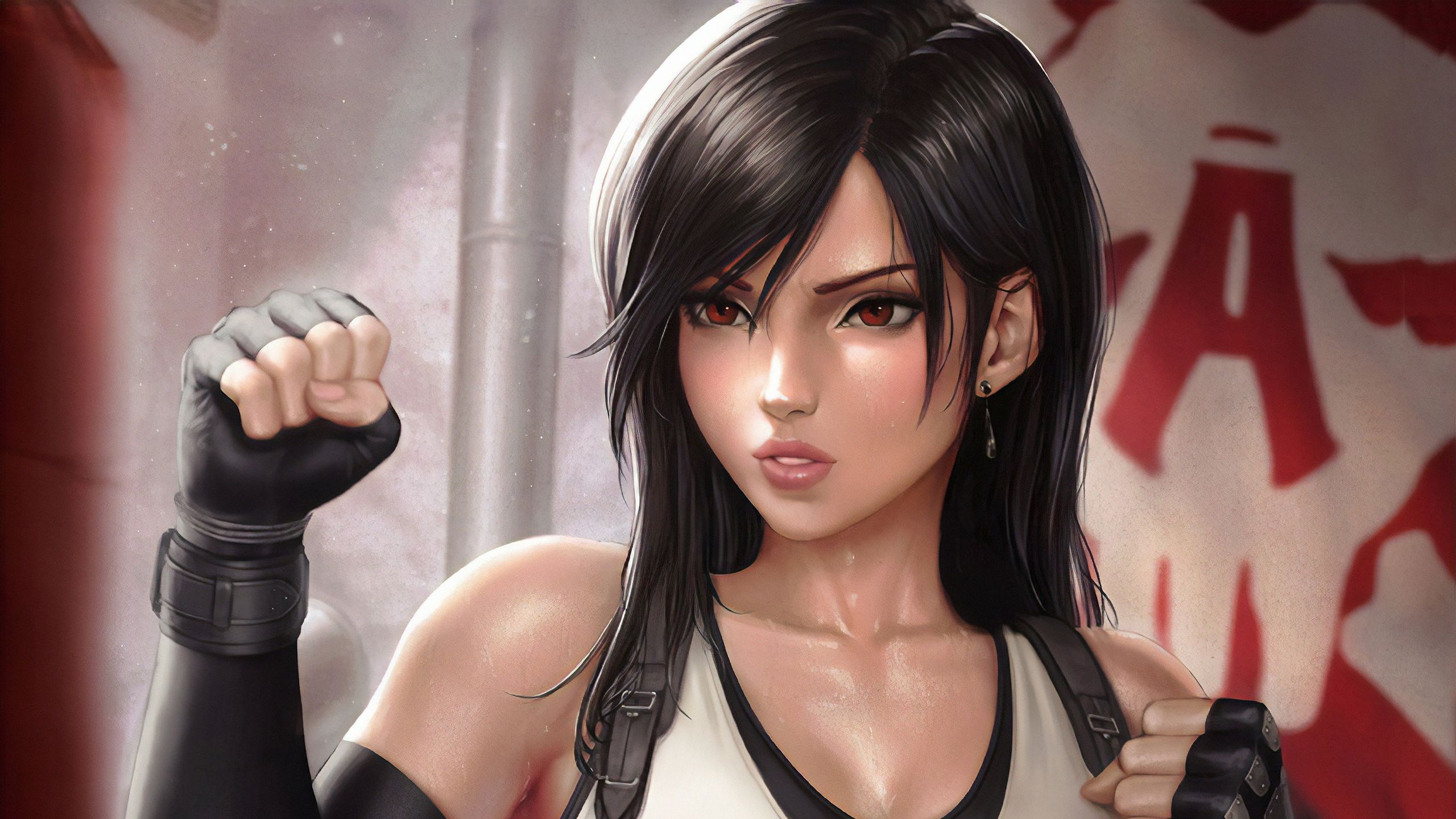 Girl Ready For Fight, HD Artist, 4k Wallpaper, Image