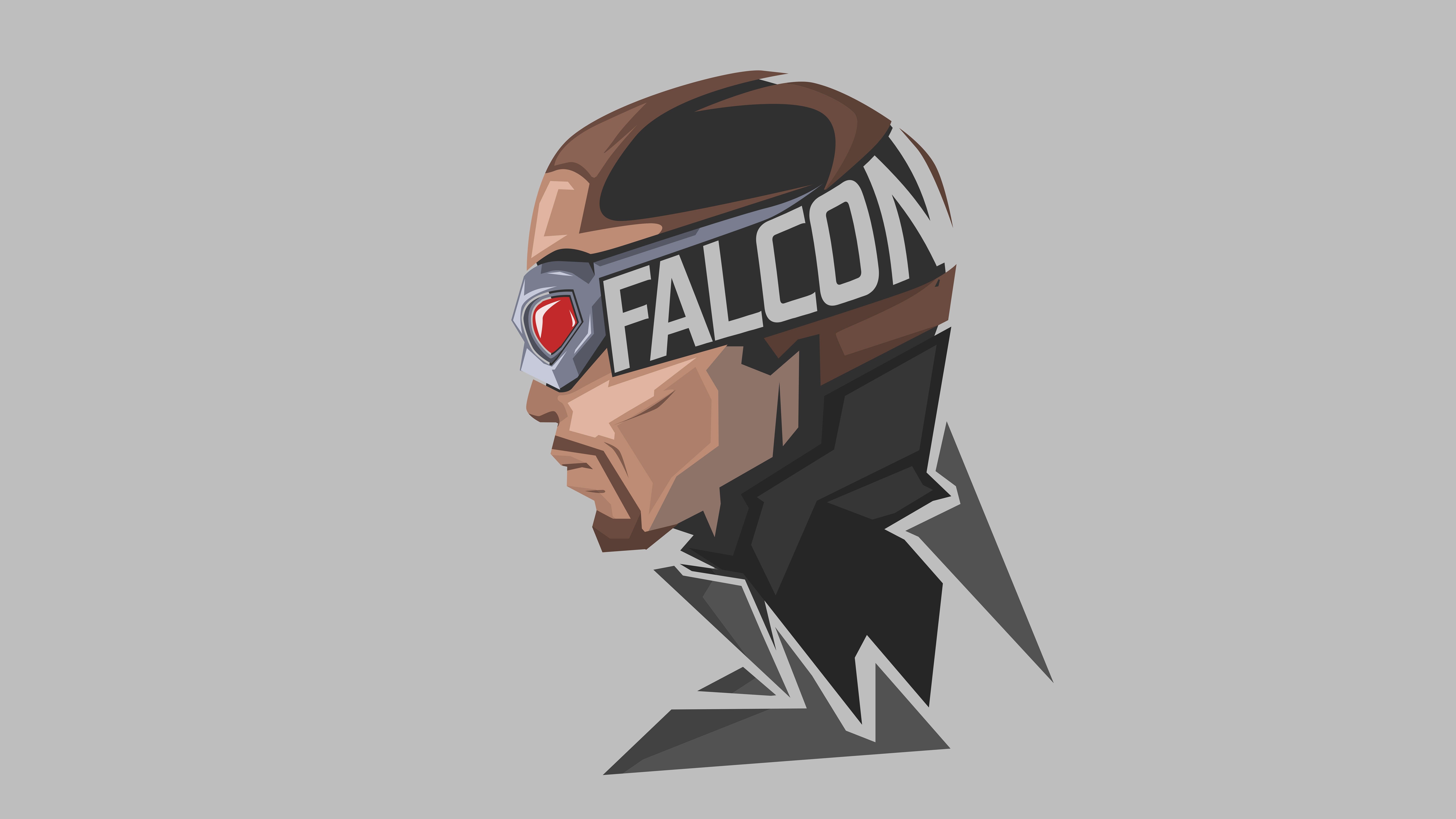 Falcon Marvel Superhero Minimal 4K 8K Wallpaper. HD Wallpaper