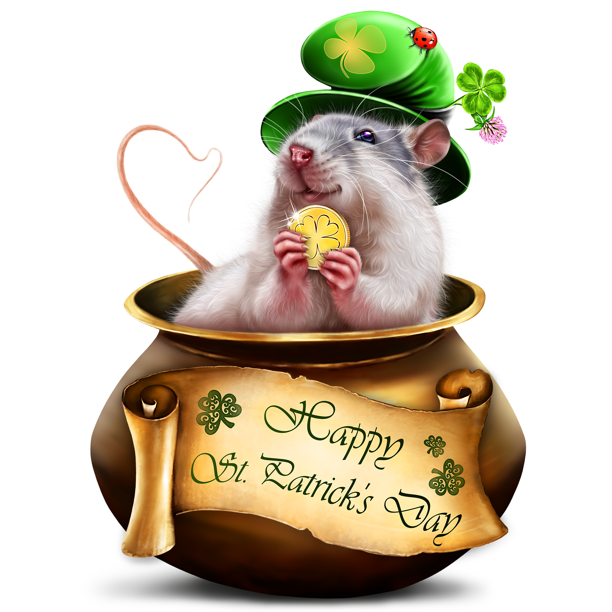 St. Patrick's Day. Christmas ornaments