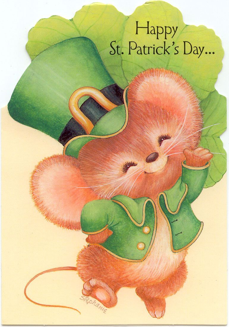 HAPPY ST. PATRICK'S DAY GREETING CARD. St patricks day cards, St