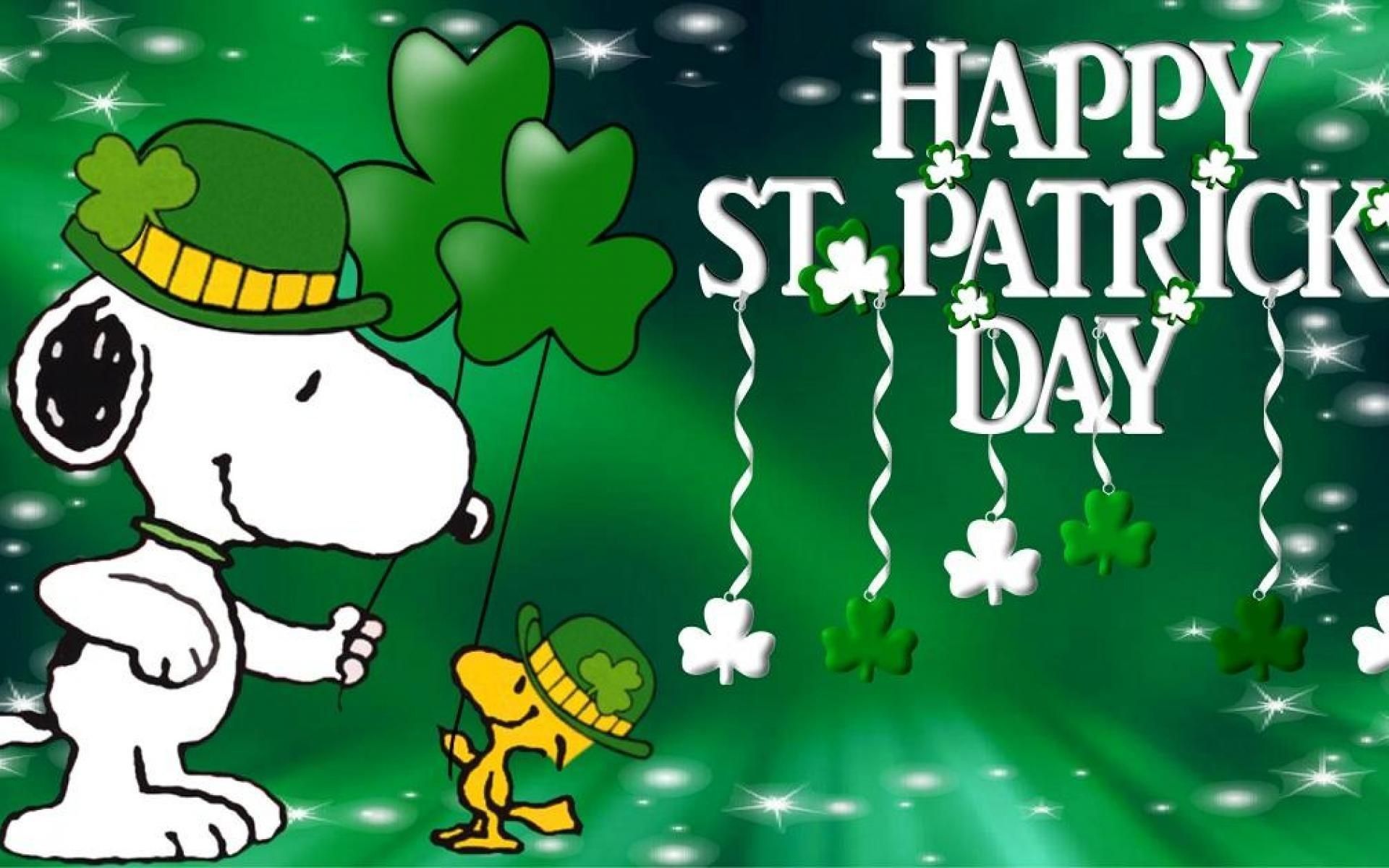 St Patrick's Day Snoopy Wallpapers Wallpaper Cave