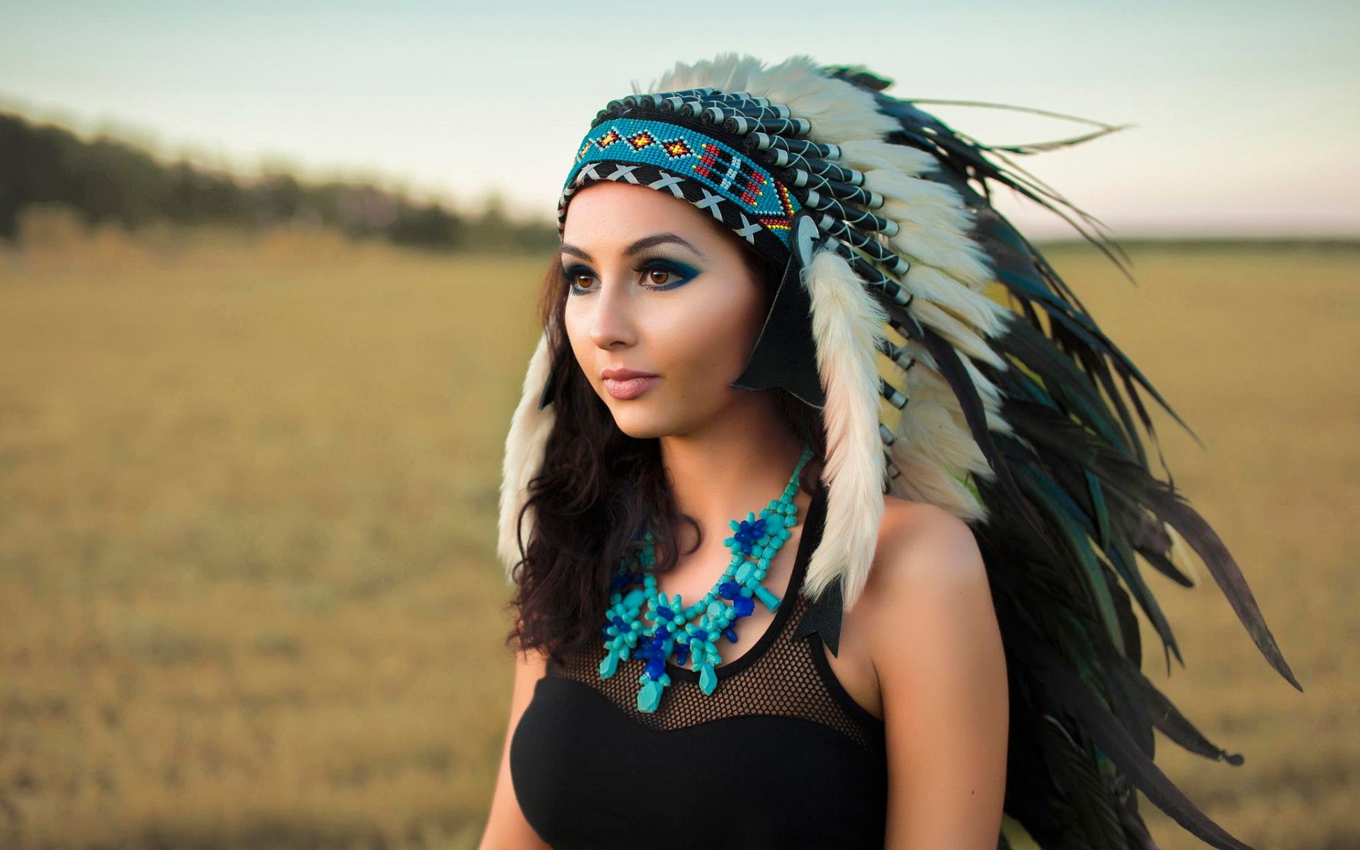 Native American Girl Wallpaperx1200