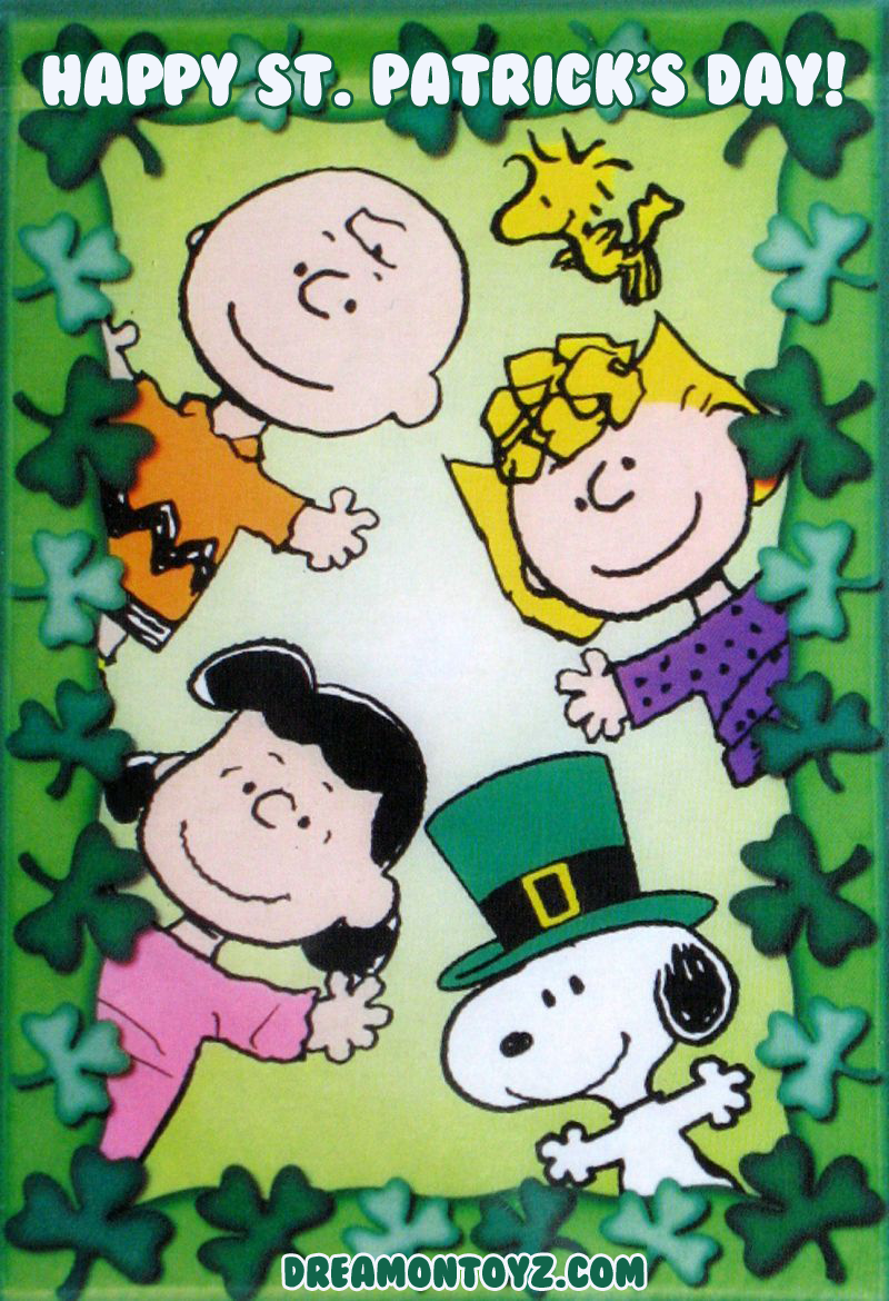 Free download Happy St Patricks Day Charlie Brown Woodstock Sally