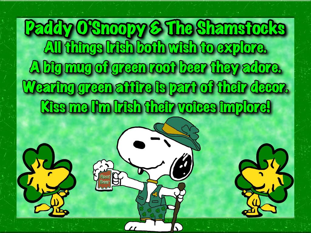 Snoopy - Happy St. Patrick's Day!