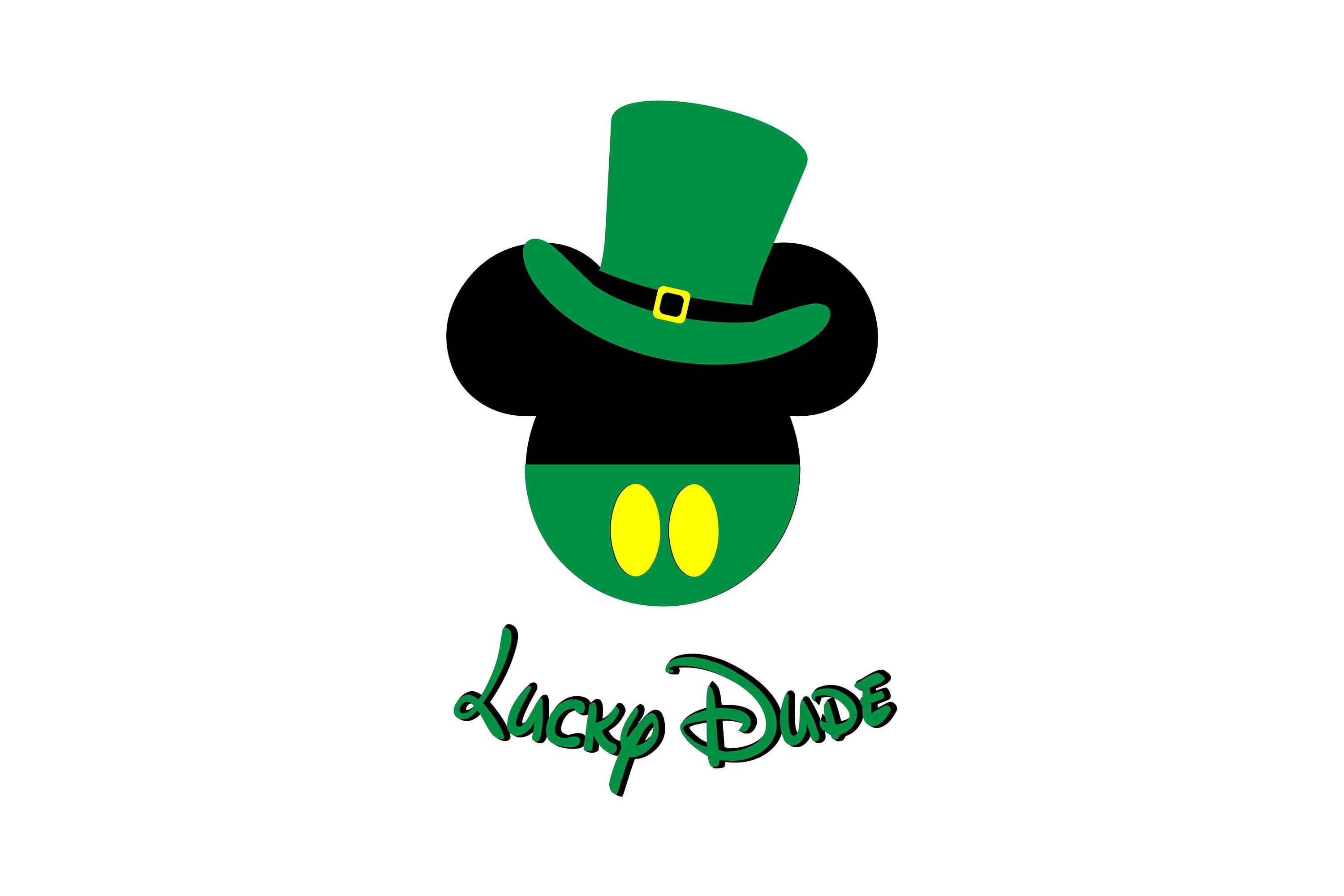 Mickey St. Patrick's day svg Mickey Lucky dude Disney