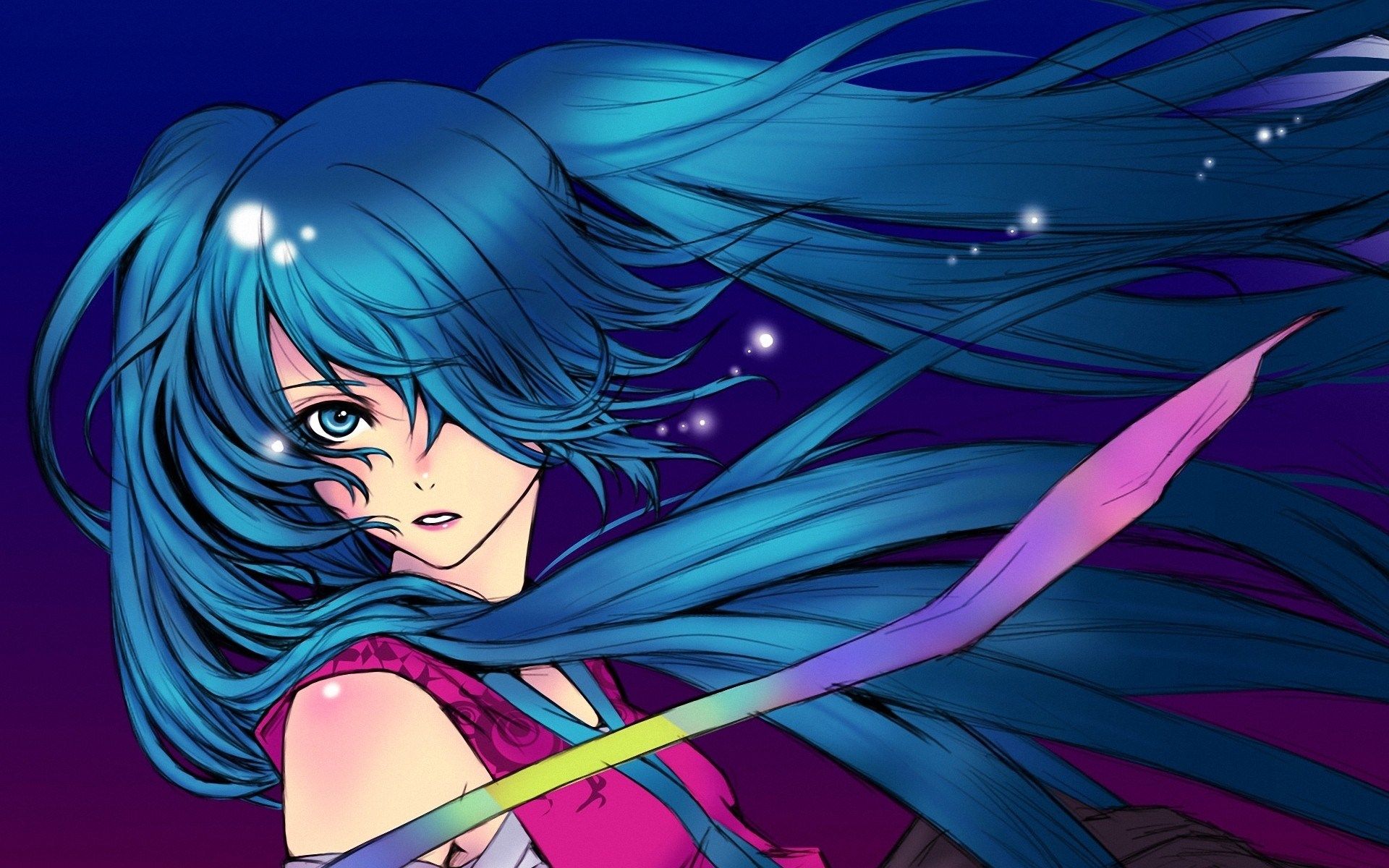 3. "Femboy with Blue Hair" - Anime Fan Art - wide 2