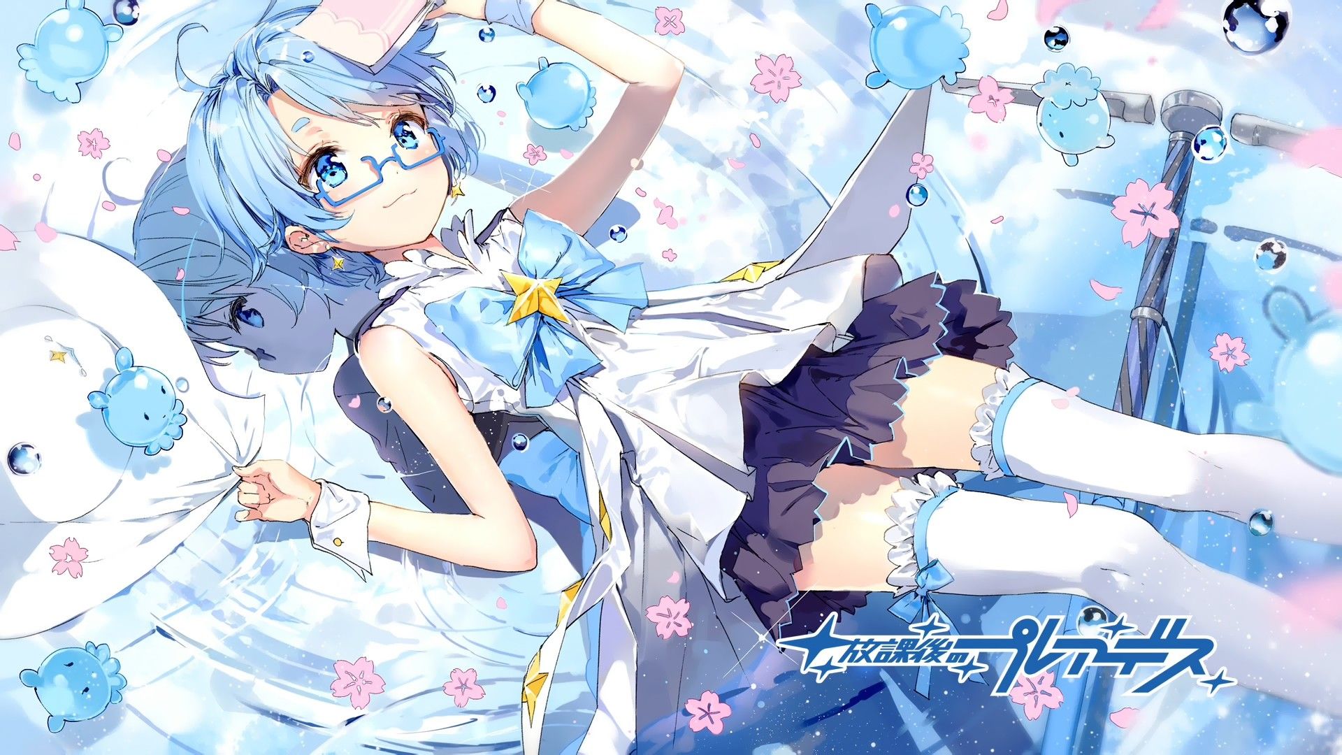 Anime Girls, Blue Hair, Pretty wallpaper